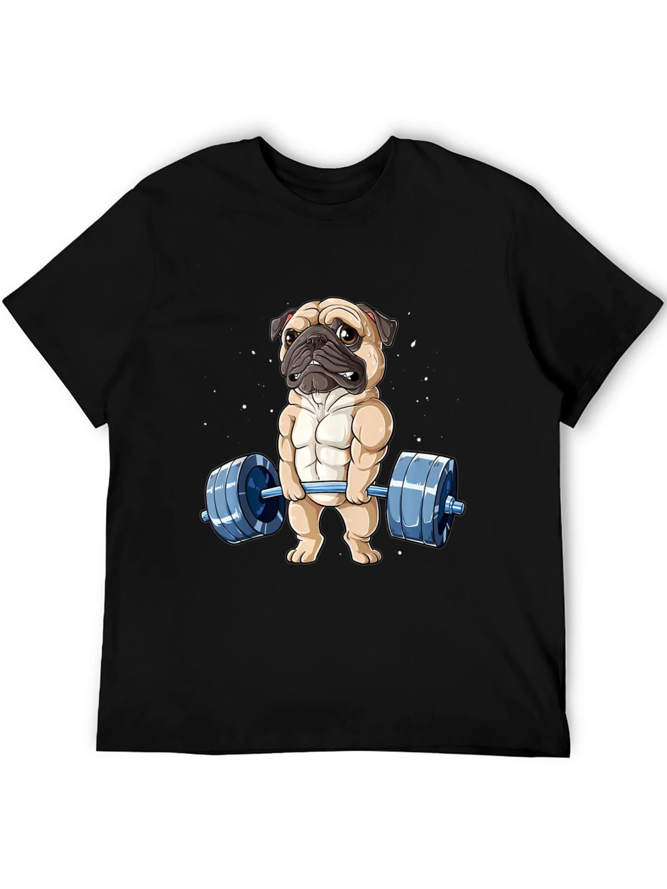 Muscle Pug Weightlifting Graphic Tee