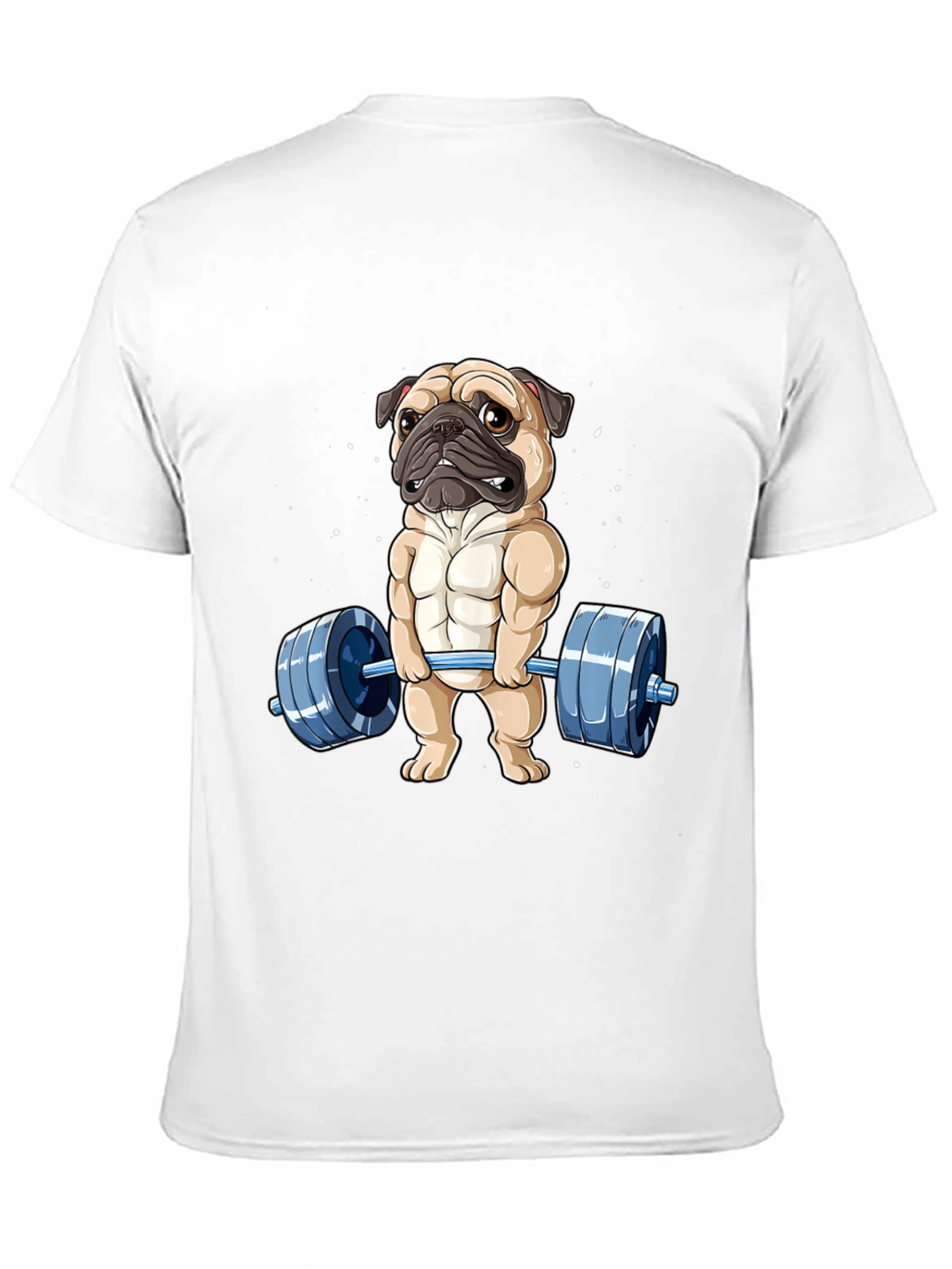 Muscle Pug Weightlifting Graphic Tee