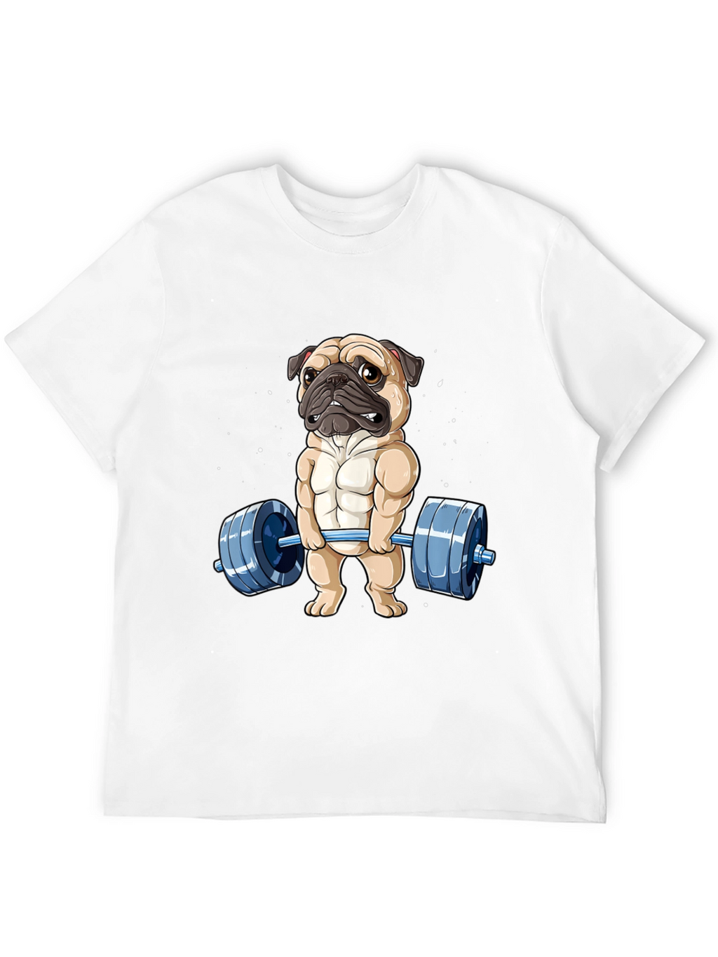 Muscle Pug Weightlifting Graphic Tee