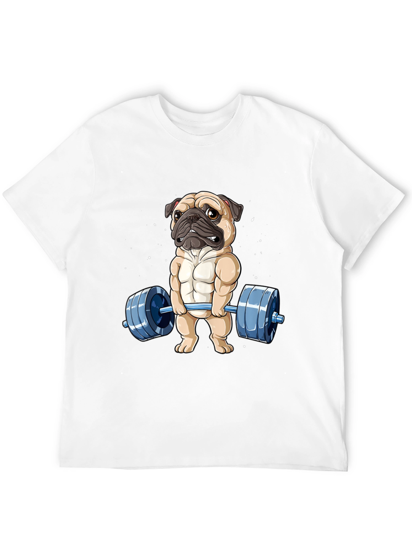 Muscle Pug Weightlifting Graphic Tee