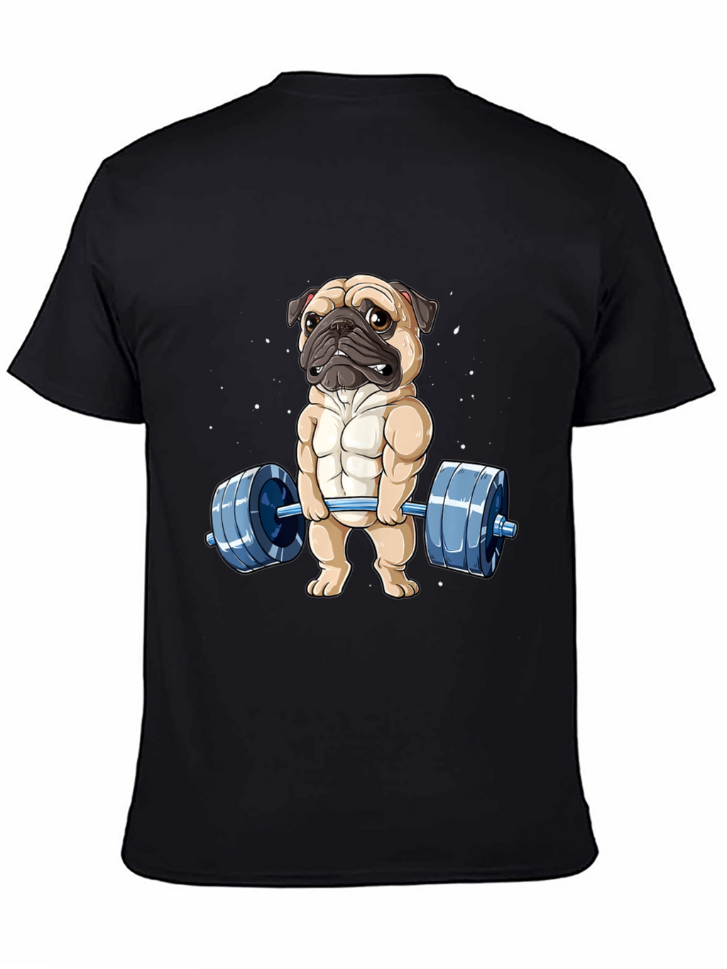 Muscle Pug Weightlifting Graphic Tee