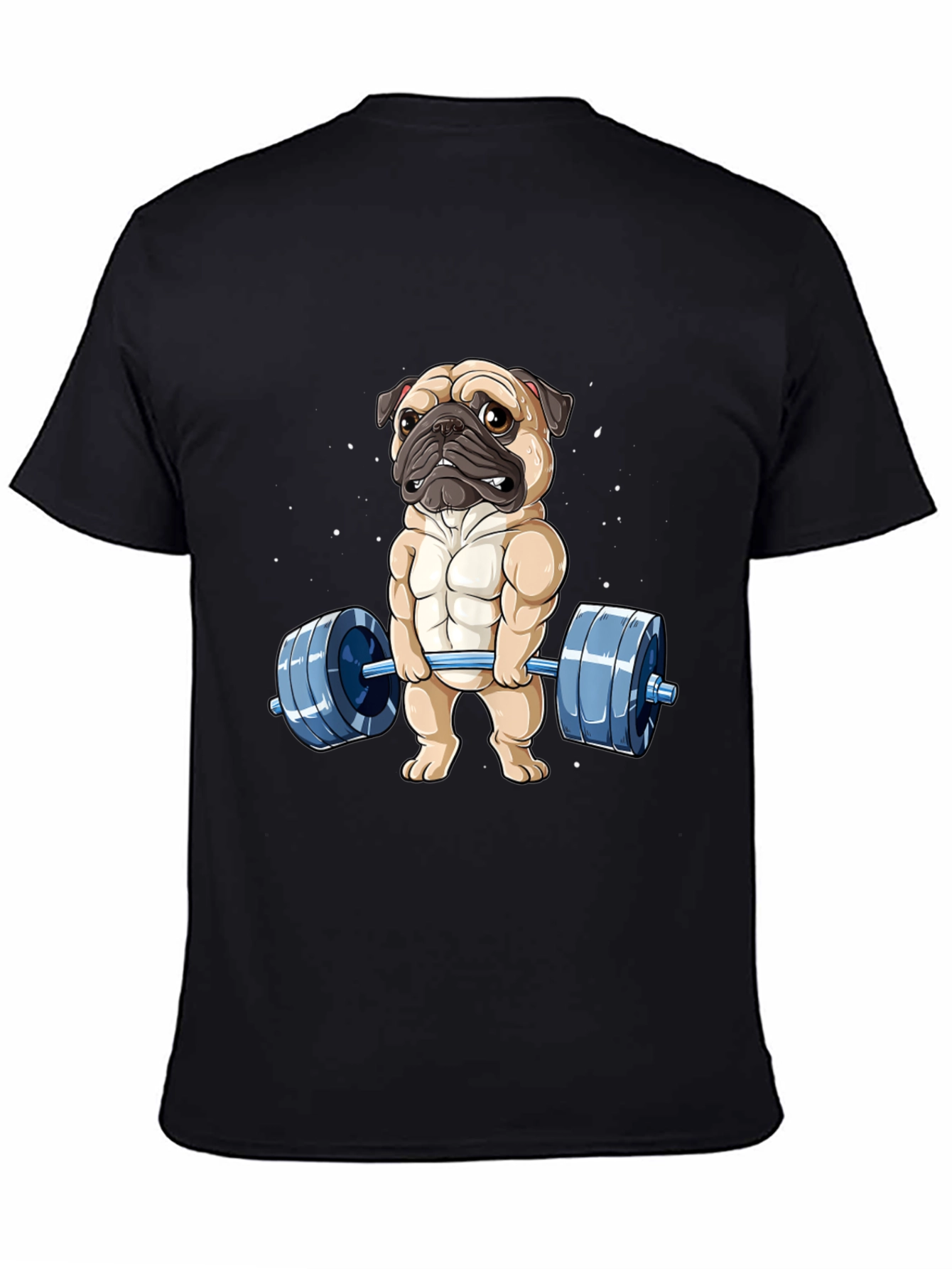Muscle Pug Weightlifting Graphic Tee