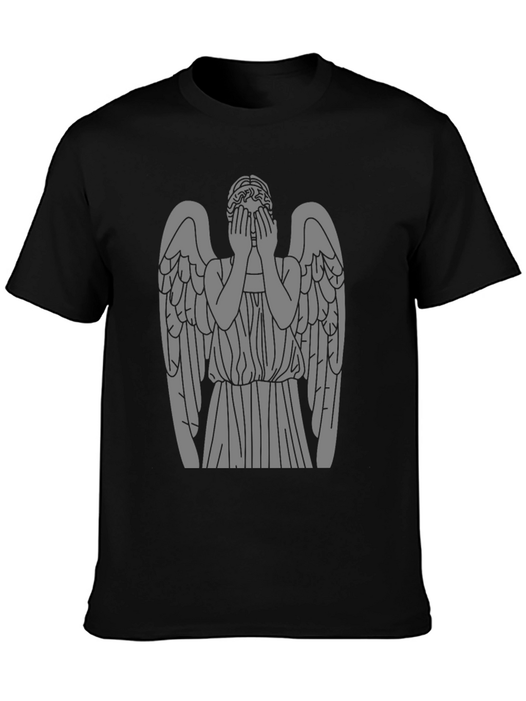 Weeping Angel Graphic T-Shirt - Classic Black Tee