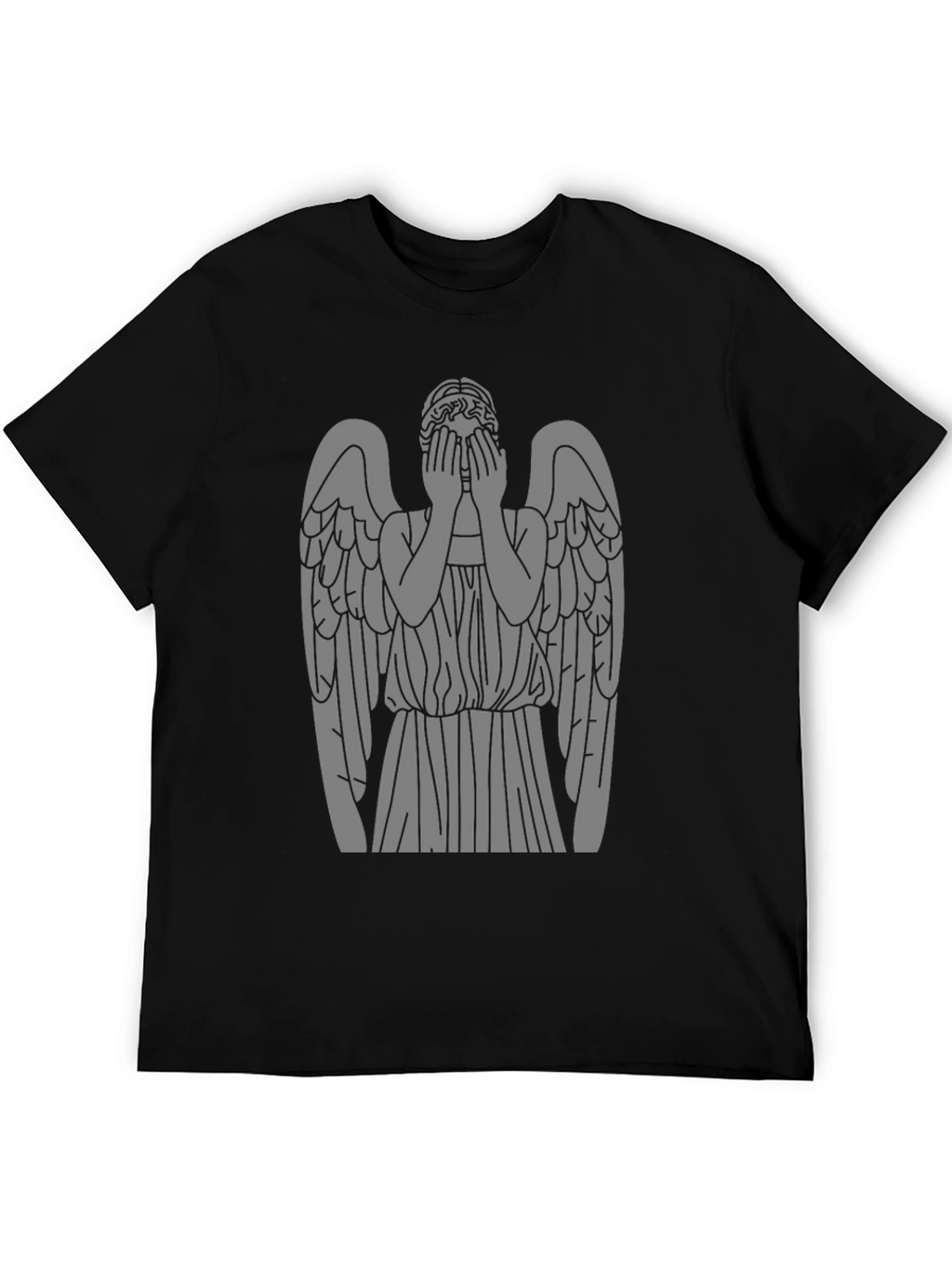 Weeping Angel Graphic T-Shirt - Classic Black Tee