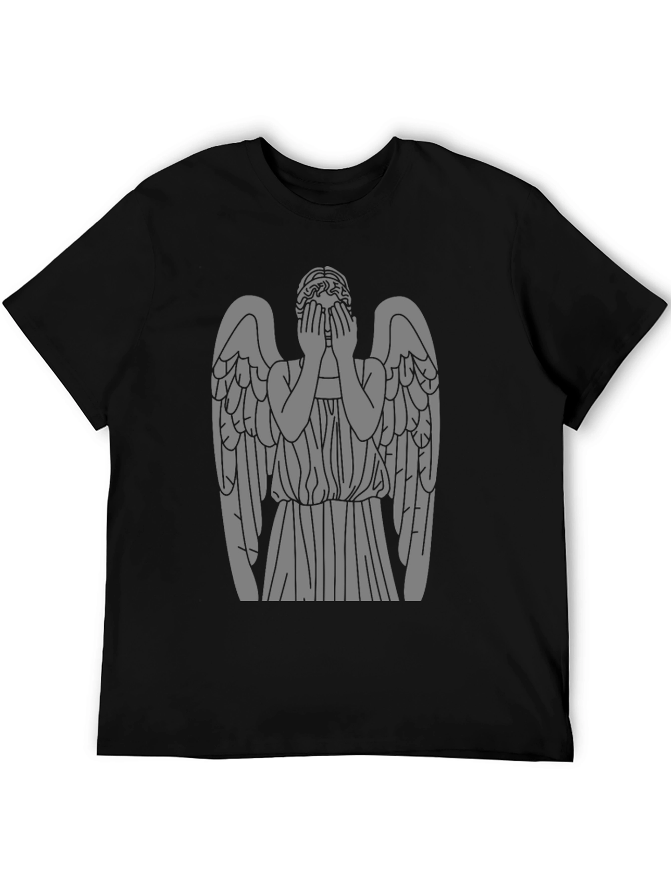 Weeping Angel Graphic T-Shirt - Classic Black Tee
