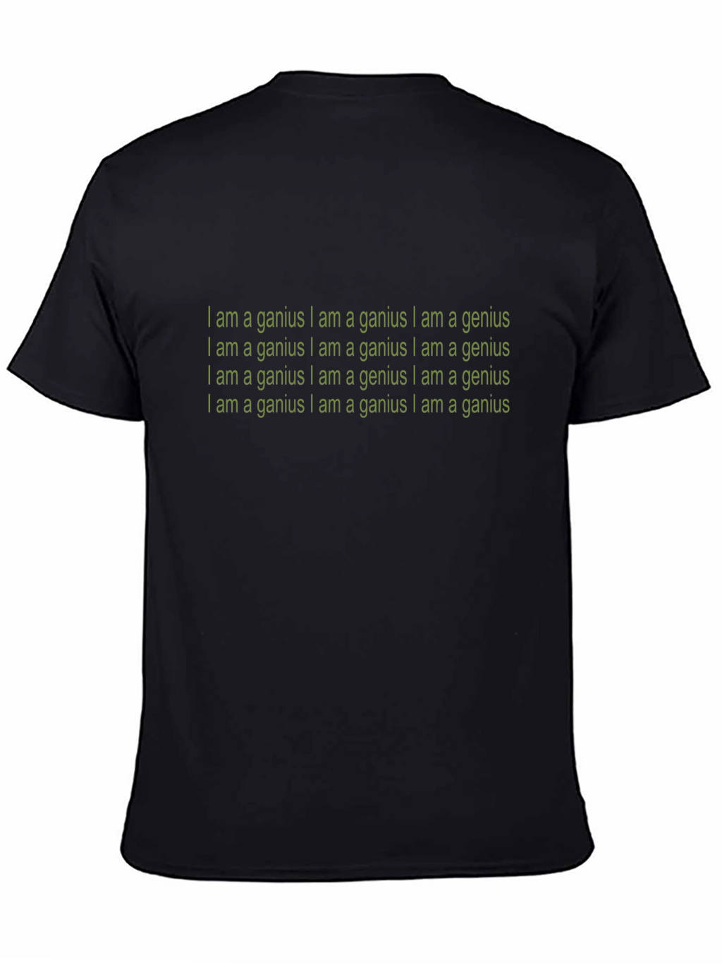 I Am A Genius Graphic Tee - Black