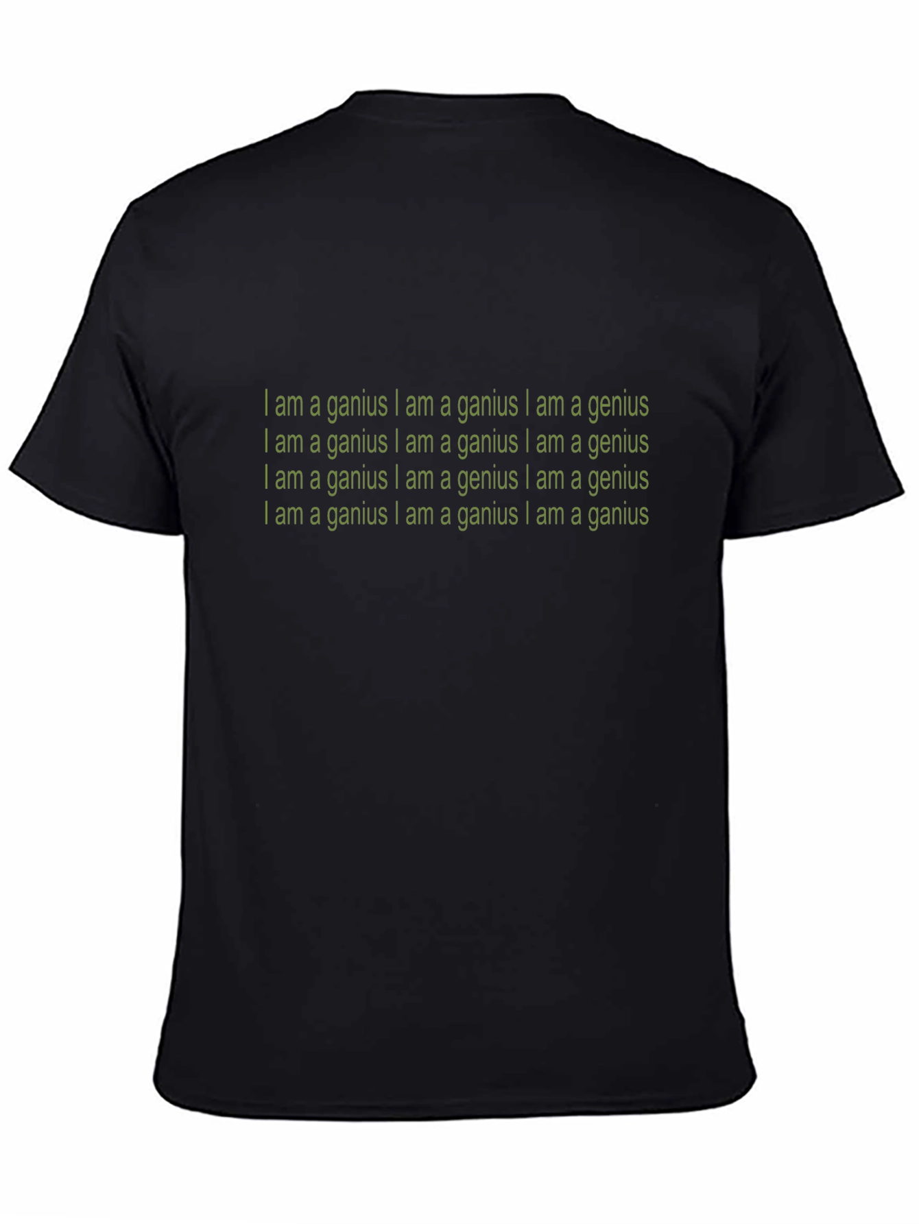 I Am A Genius Graphic Tee - Black