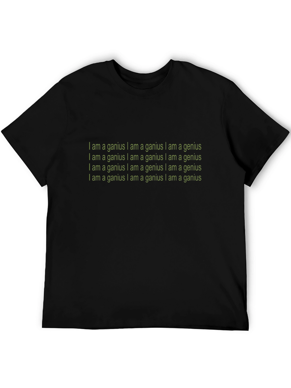 I Am A Genius Graphic Tee - Black