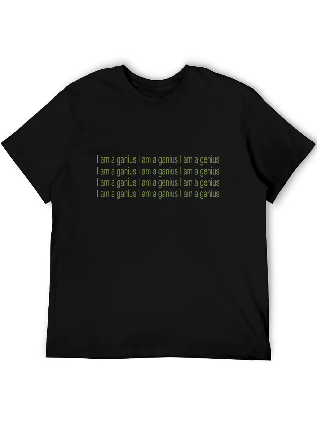 I Am A Genius Graphic Tee - Black