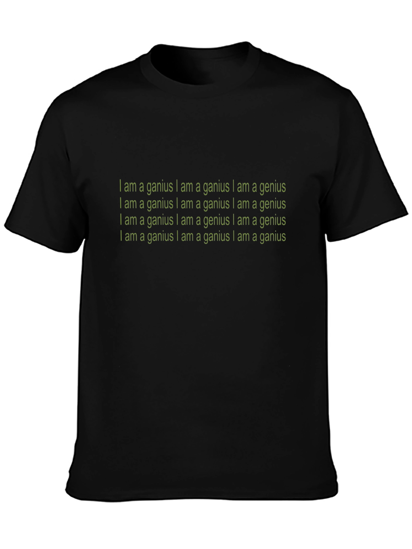 I Am A Genius Graphic Tee - Black