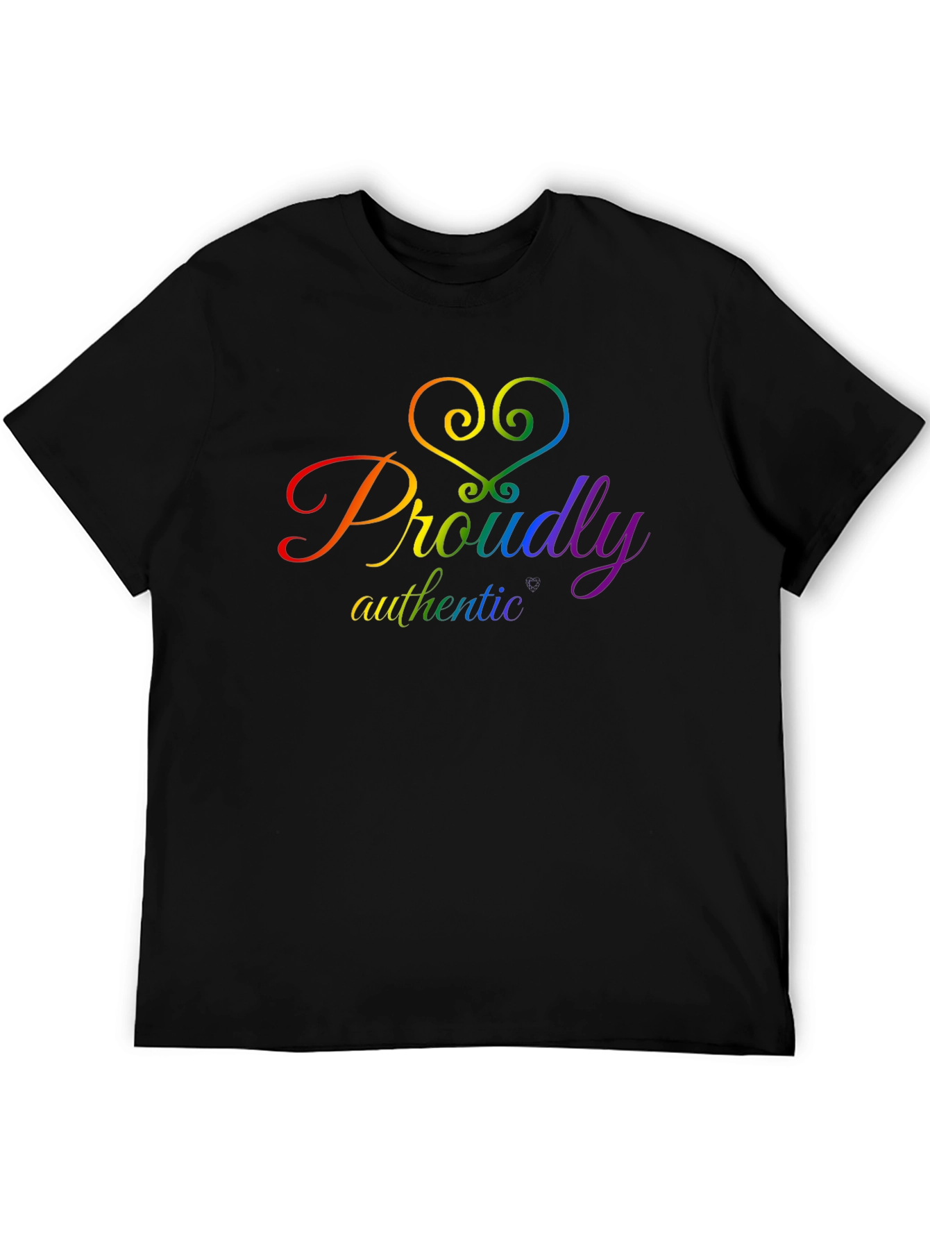Proudly Authentic LGBTQ+ Pride T-Shirt