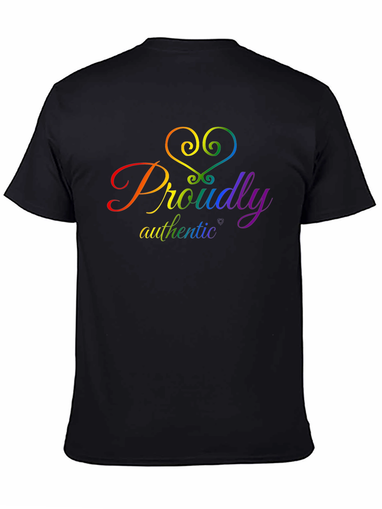 Proudly Authentic LGBTQ+ Pride T-Shirt