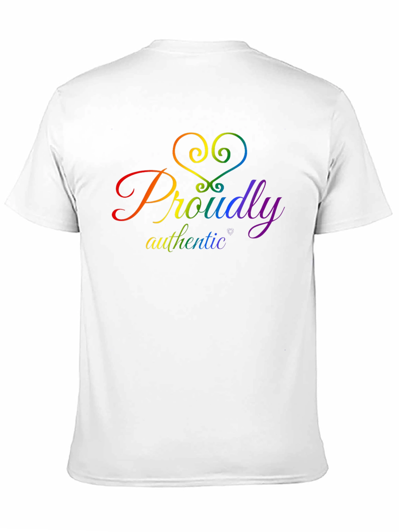 Proudly Authentic LGBTQ+ Pride T-Shirt