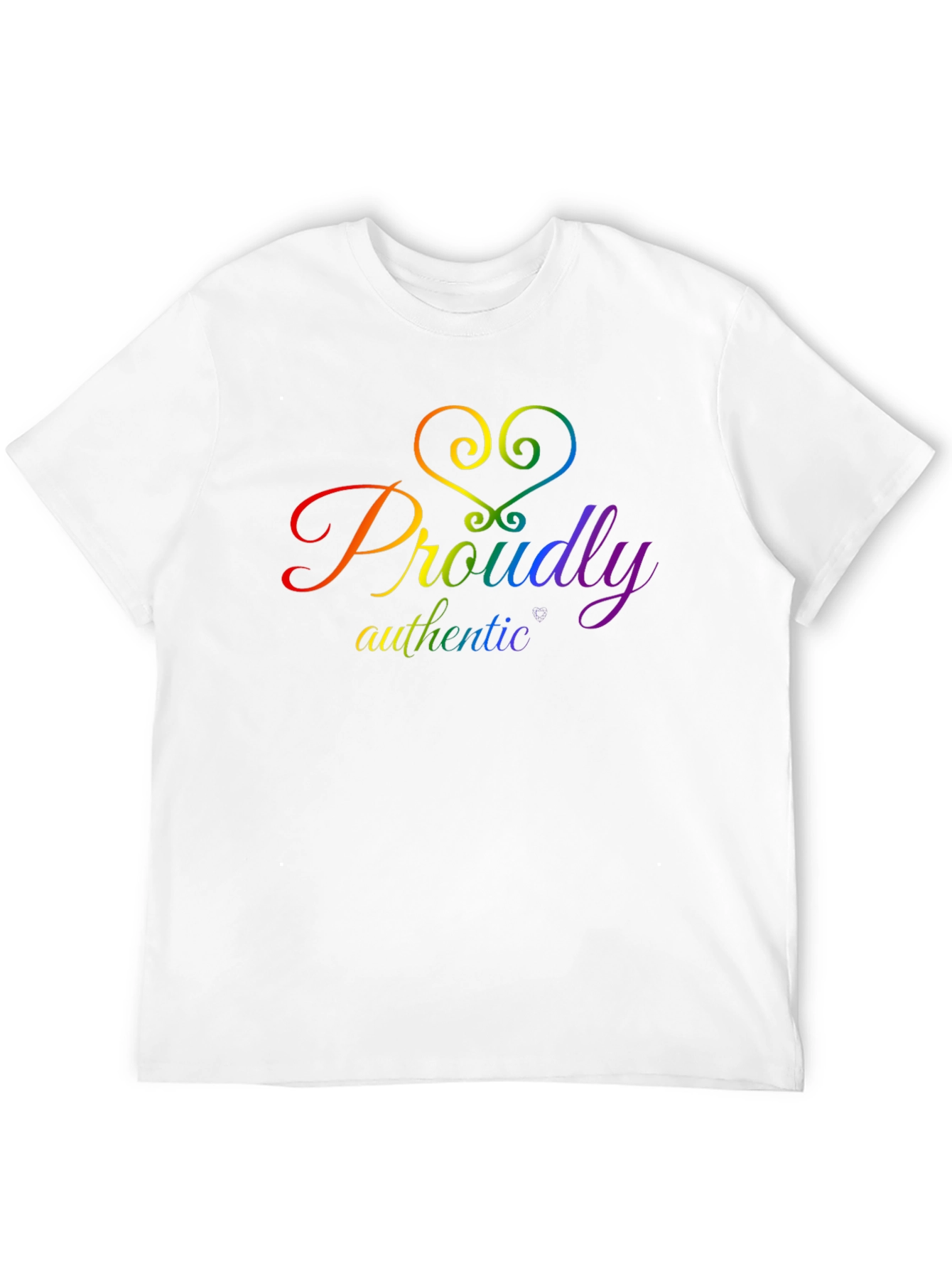 Proudly Authentic LGBTQ+ Pride T-Shirt