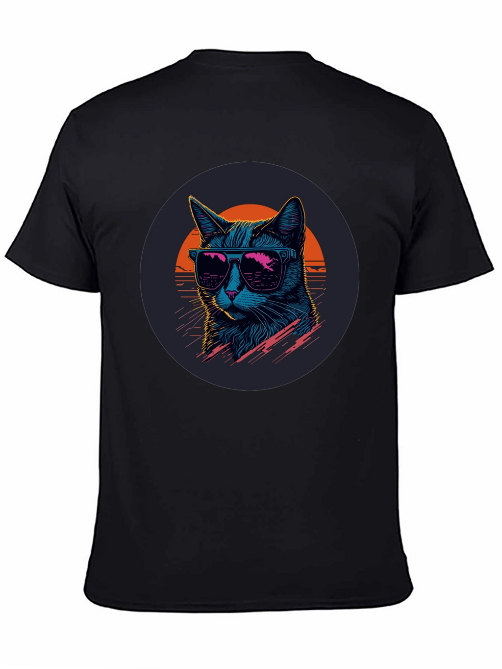 Retro Cat T-Shirt - Cool Cat with Sunglasses