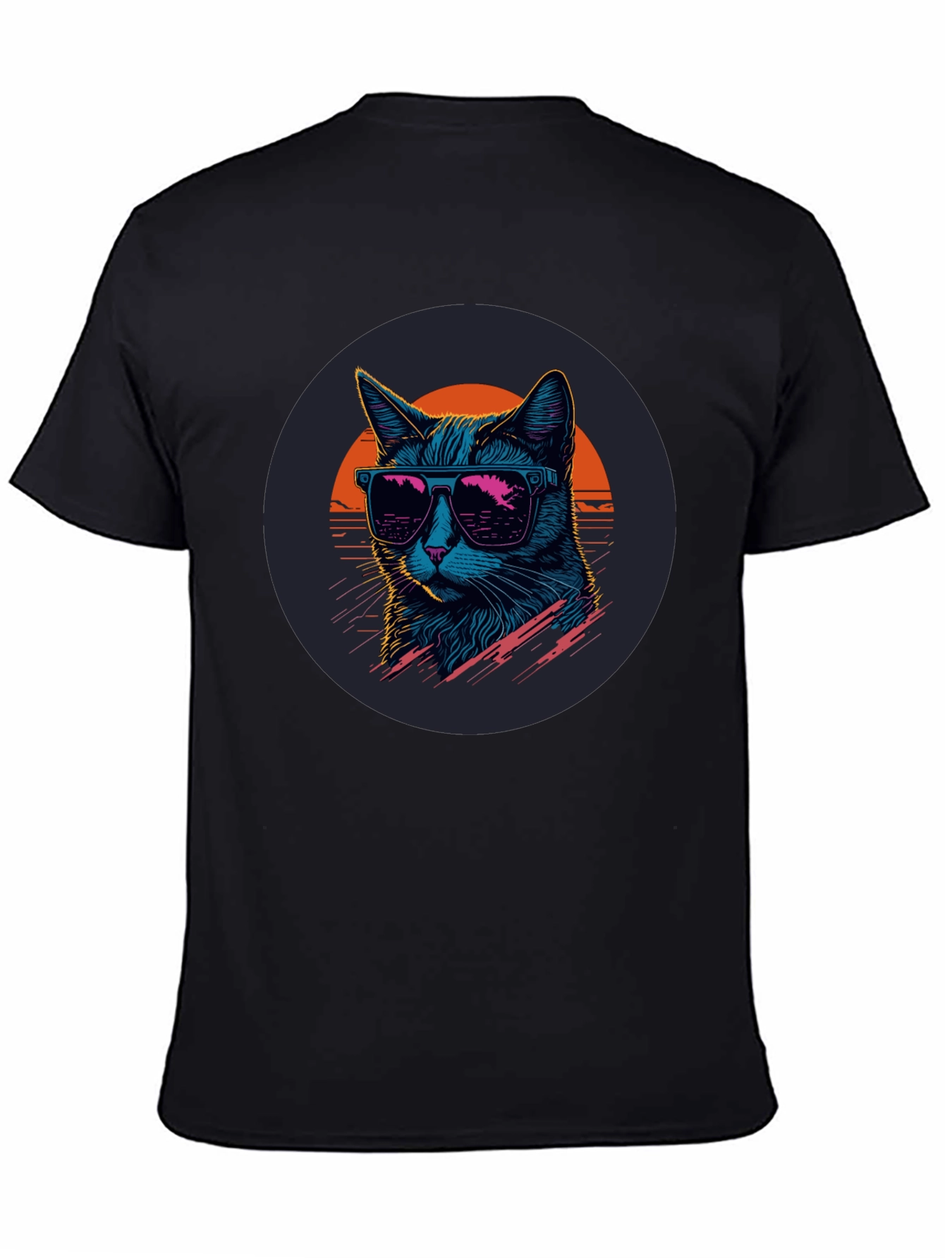 Retro Cat T-Shirt - Cool Cat with Sunglasses