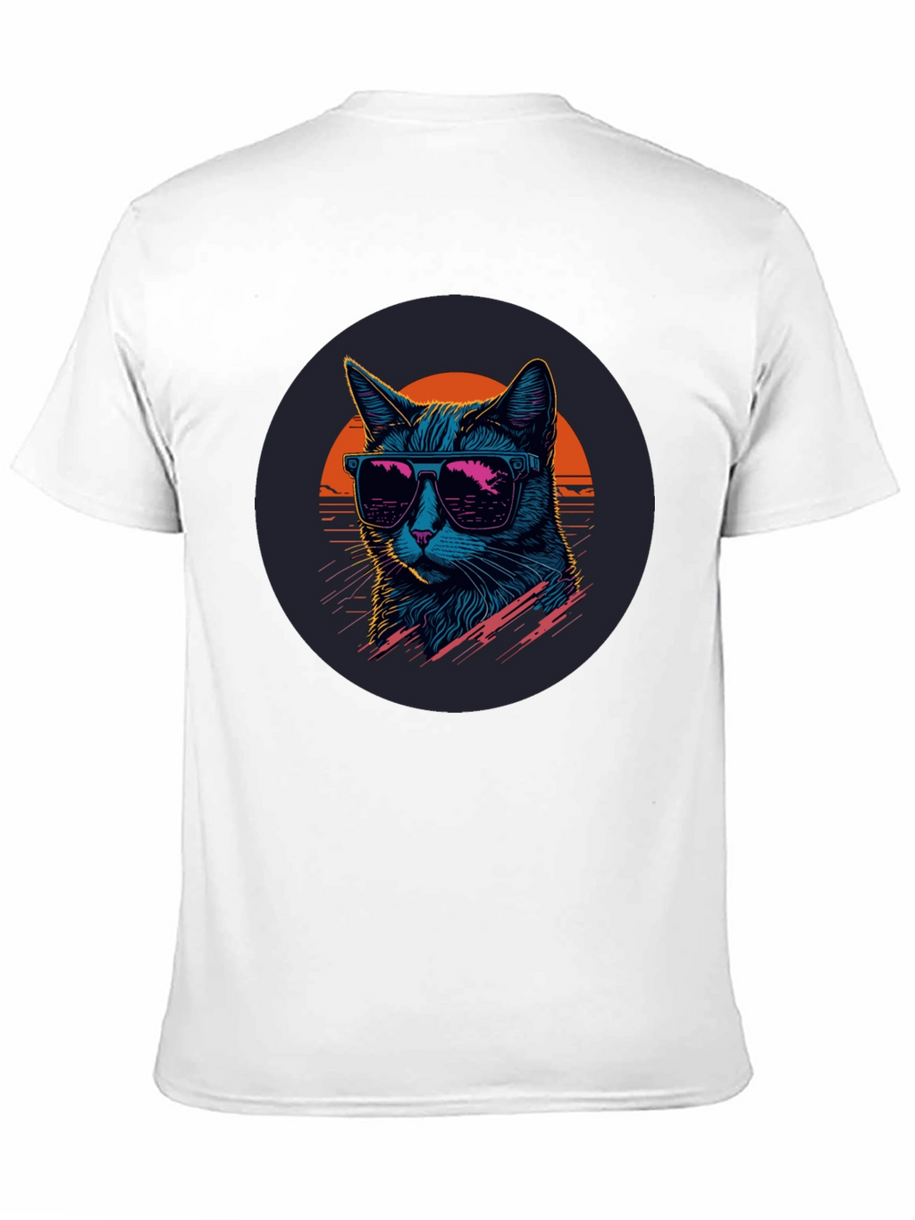 Retro Cat T-Shirt - Cool Cat with Sunglasses