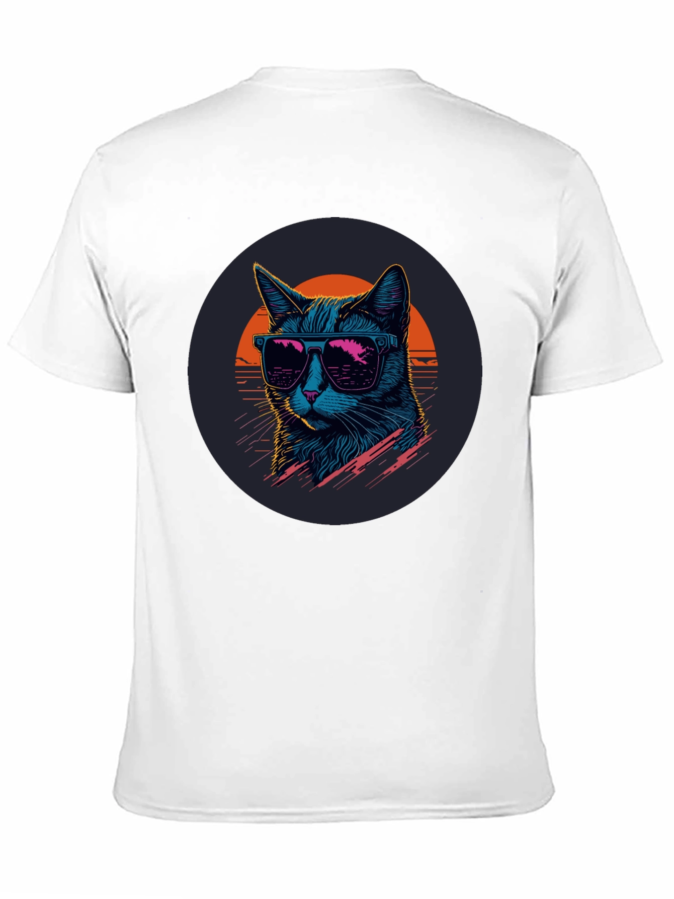 Retro Cat T-Shirt - Cool Cat with Sunglasses