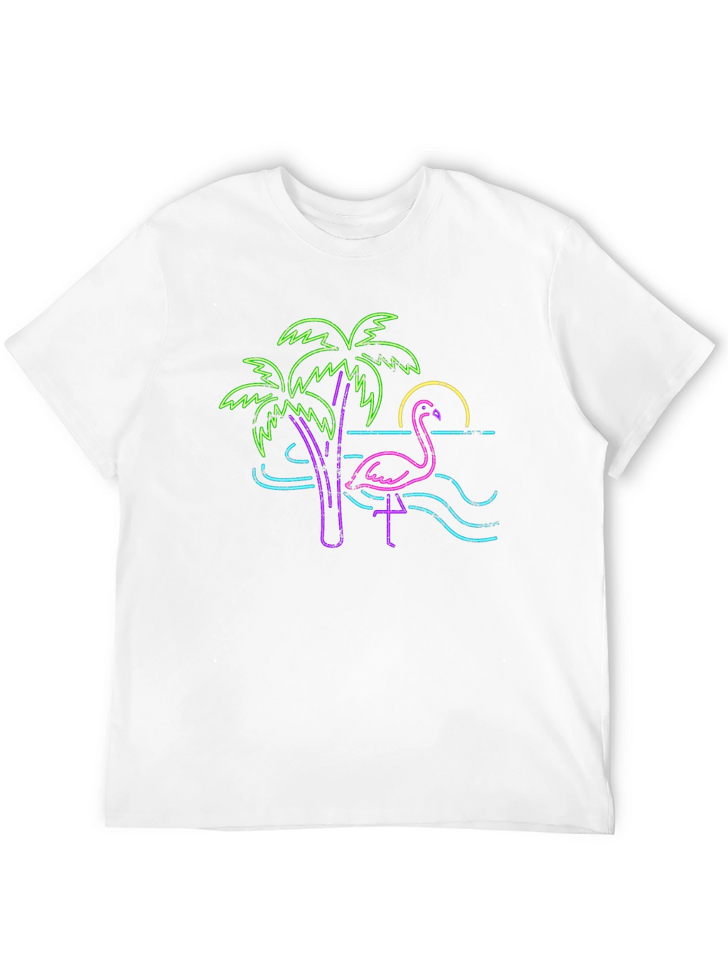 Neon Flamingo Graphic Tee