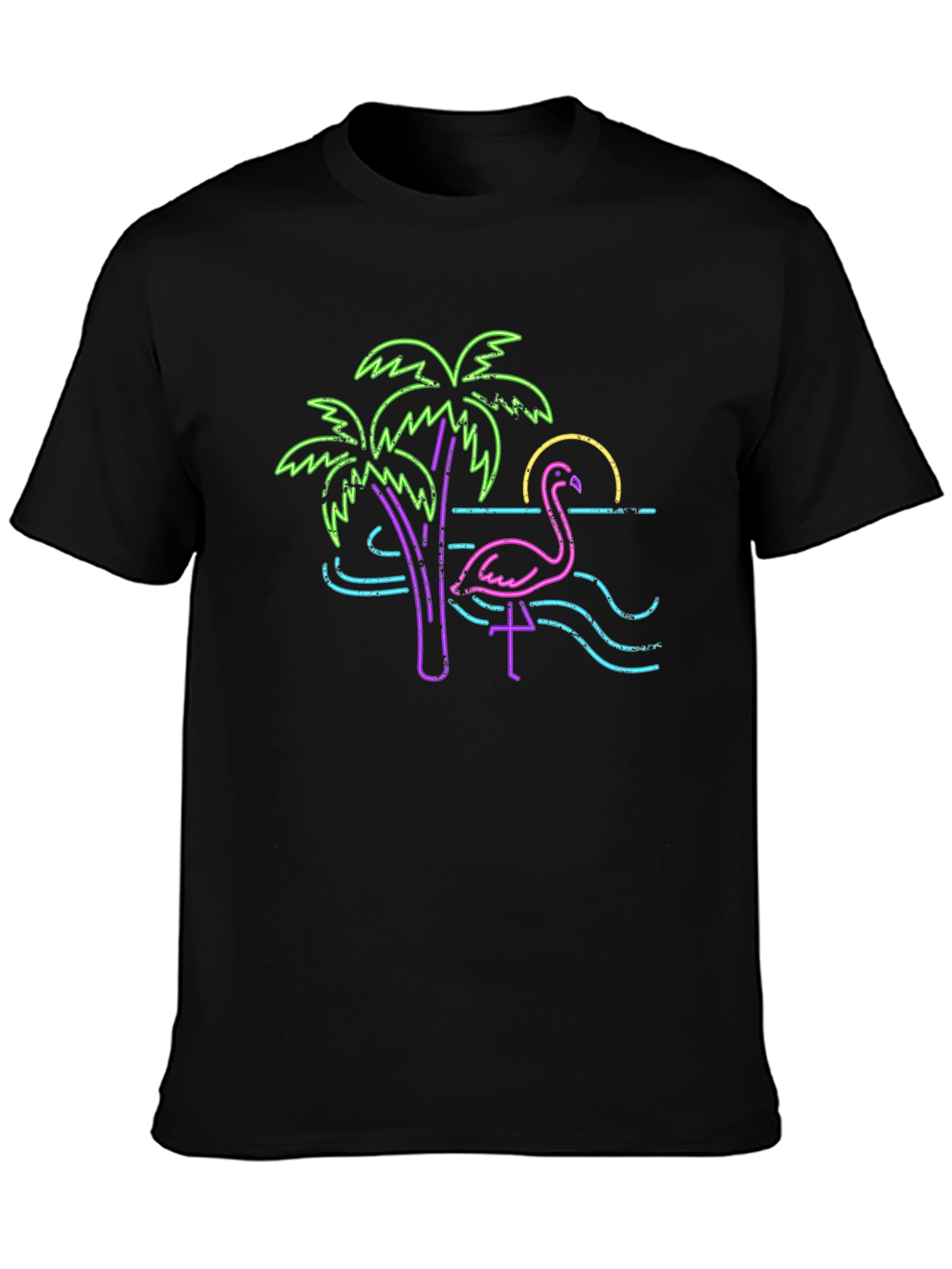 Neon Flamingo Graphic Tee