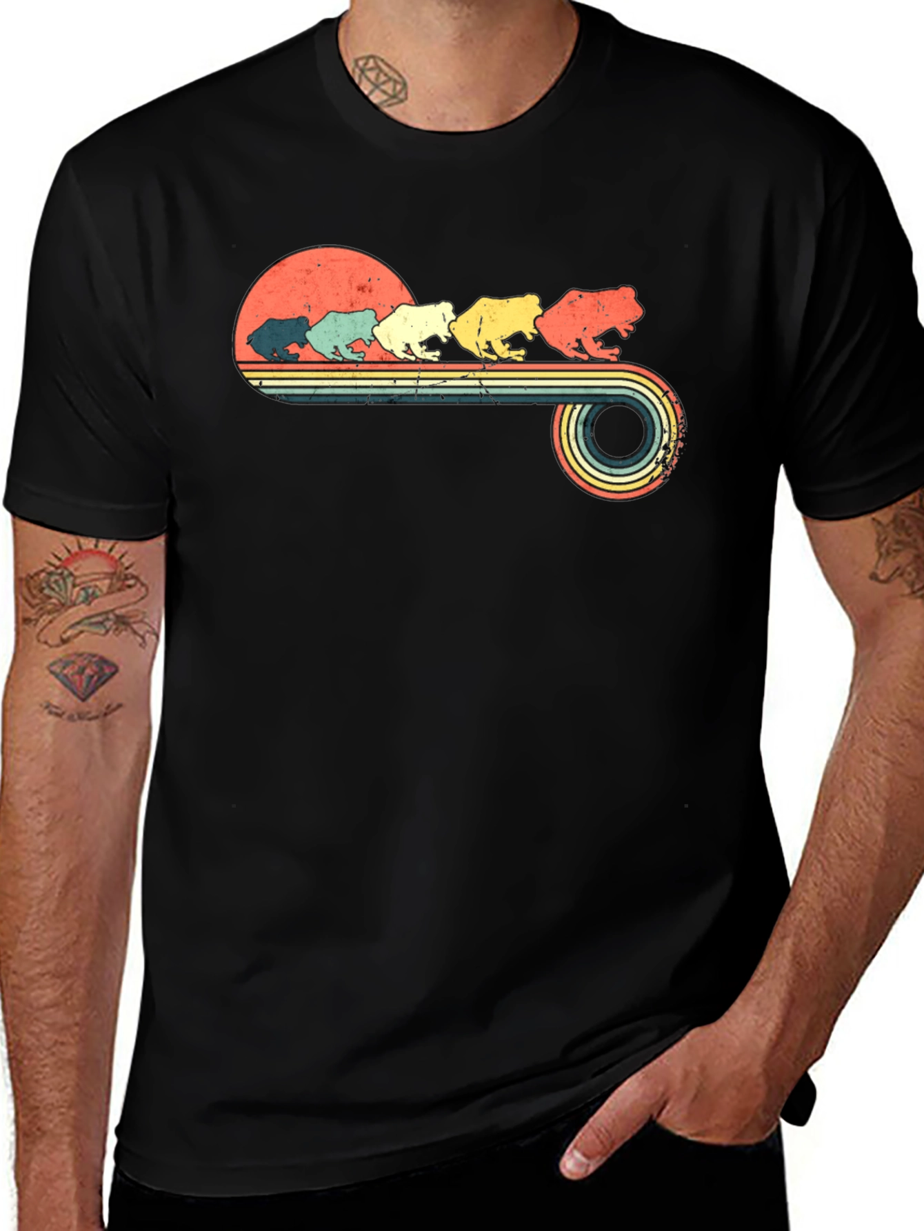Retro Frog T-Shirt - Vintage Amphibian Tee
