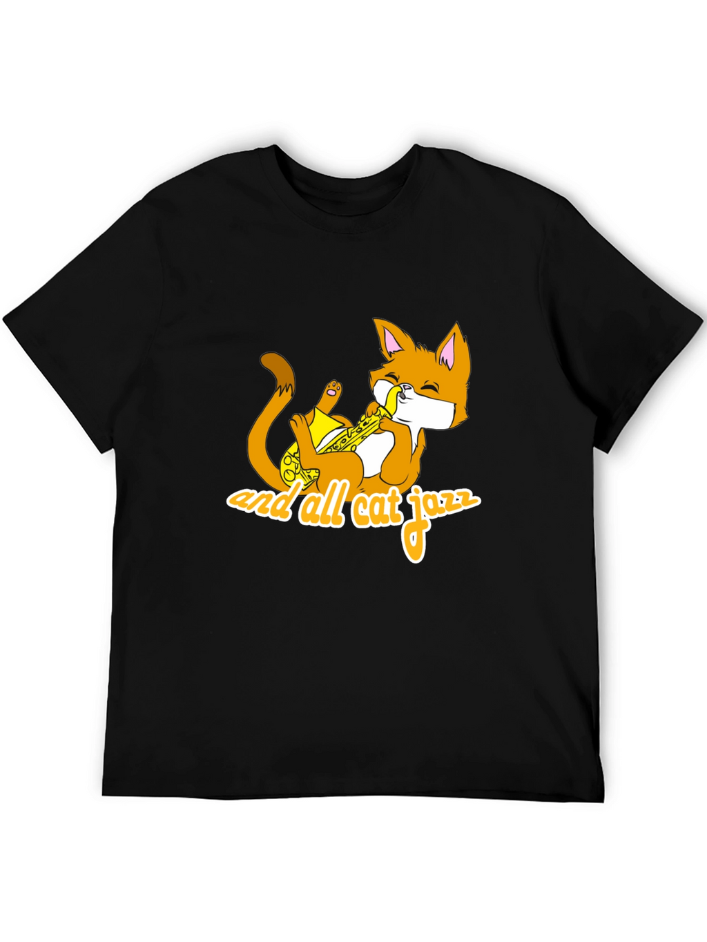 Cool Cat Jazz Black T-Shirt