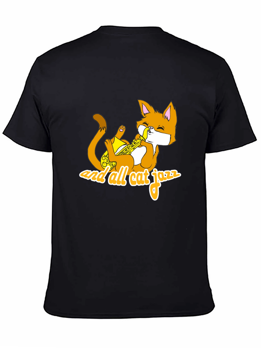 Cool Cat Jazz Black T-Shirt