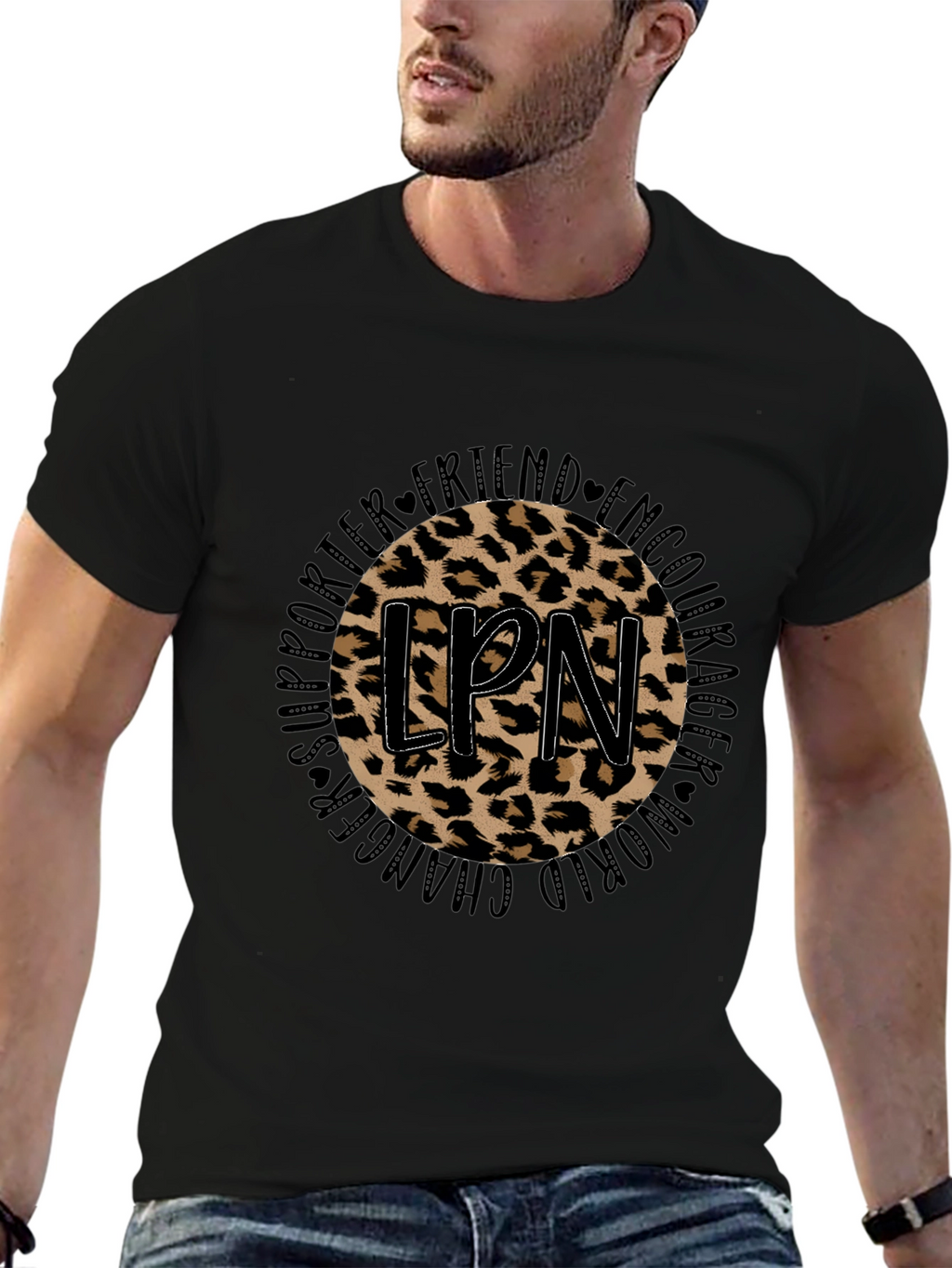 Leopard LPN T-Shirt - Supporter Friend Encourager