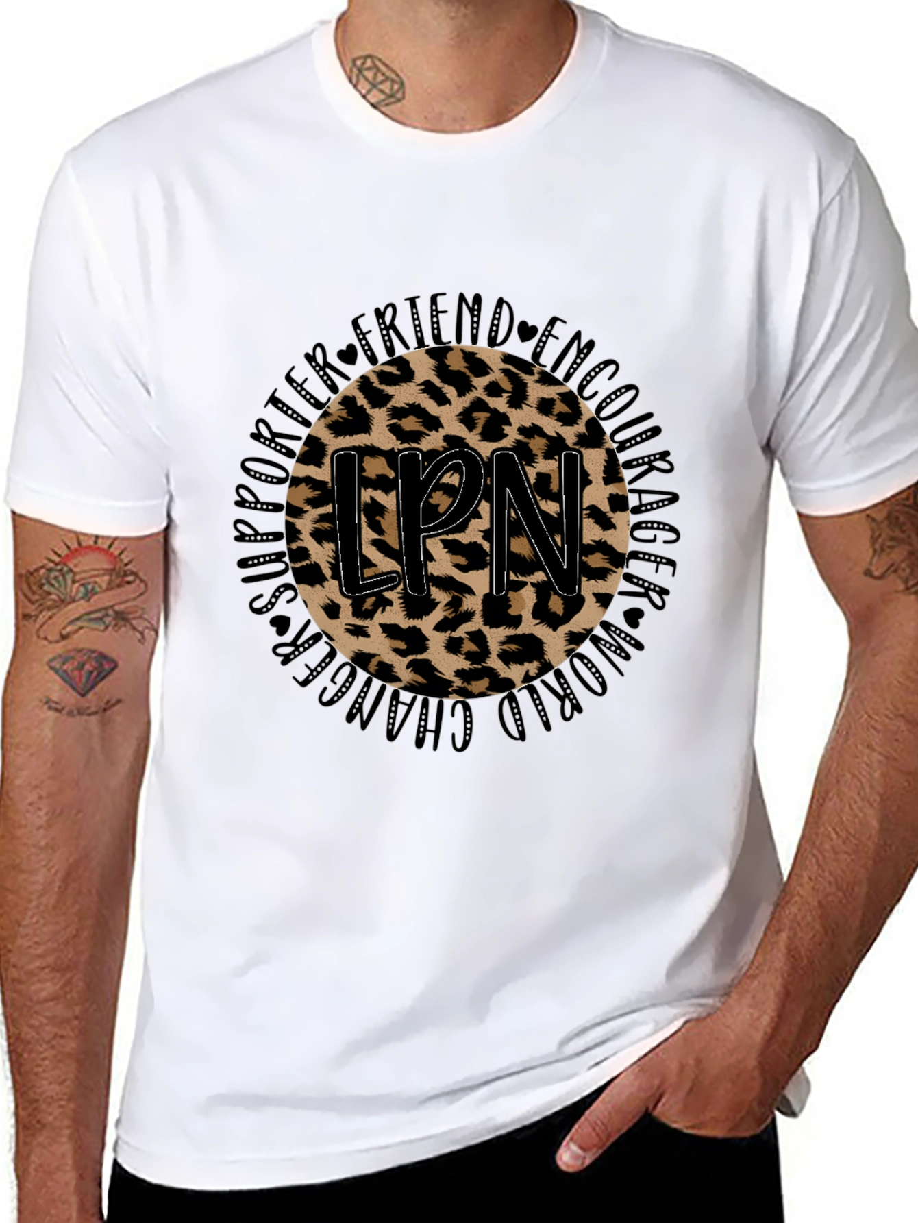 Leopard LPN T-Shirt - Supporter Friend Encourager
