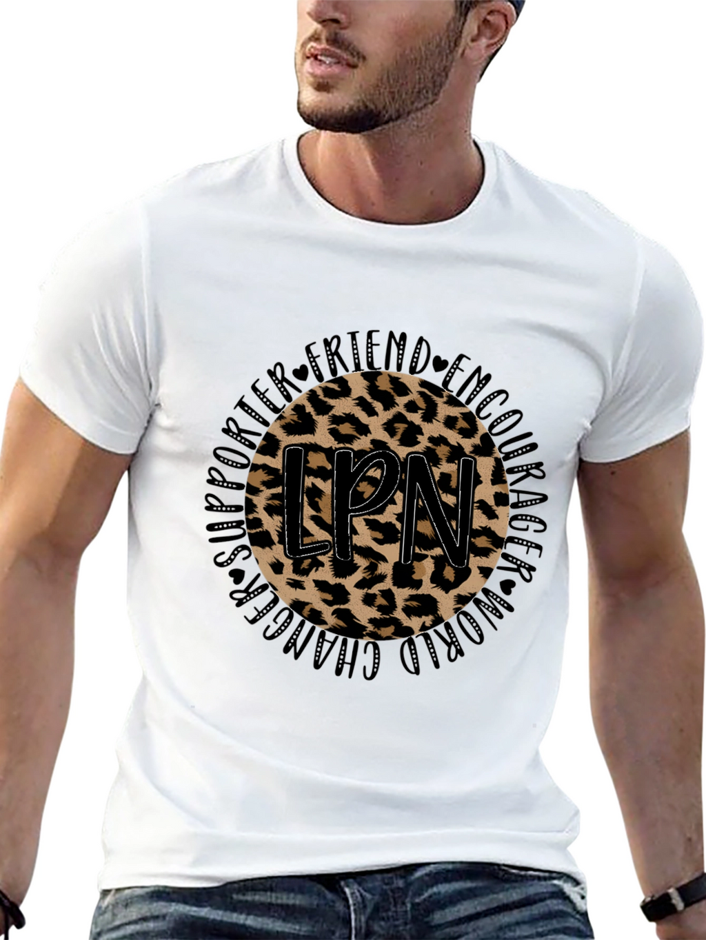Leopard LPN T-Shirt - Supporter Friend Encourager