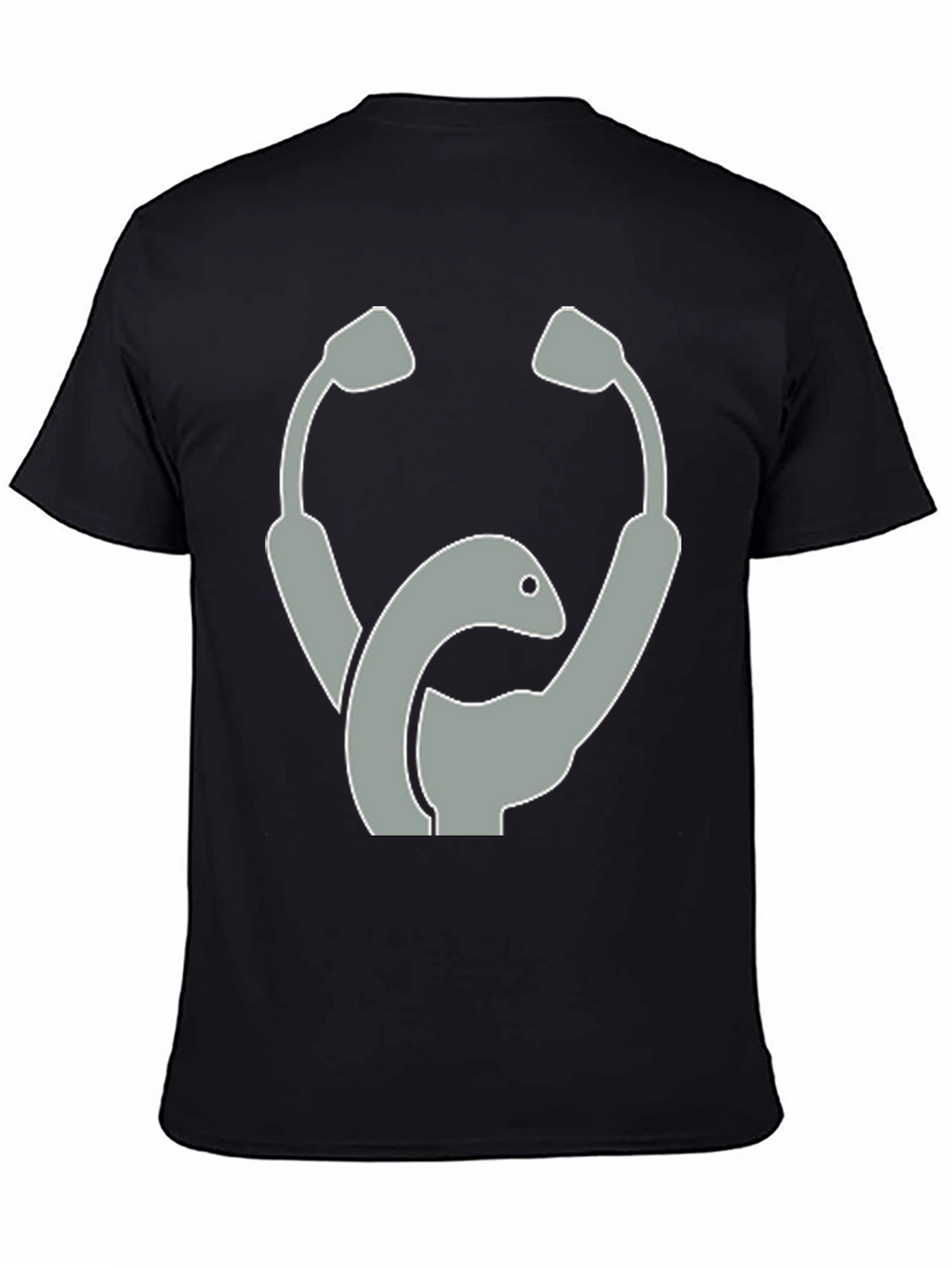 Stethoscope Loch Ness Monster Graphic T-Shirt