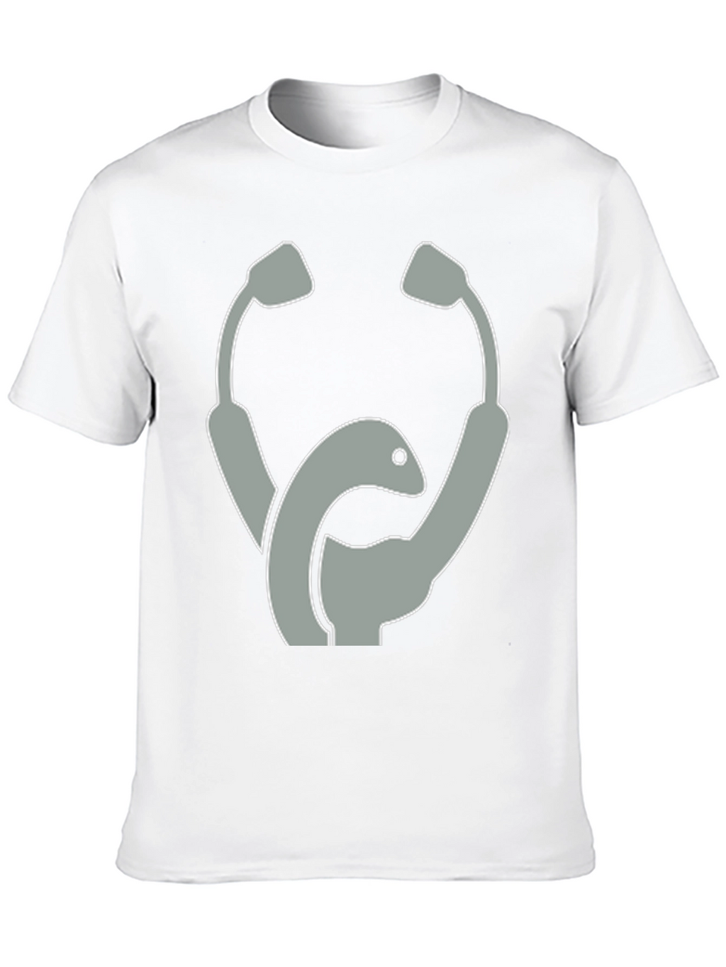 Stethoscope Loch Ness Monster Graphic T-Shirt
