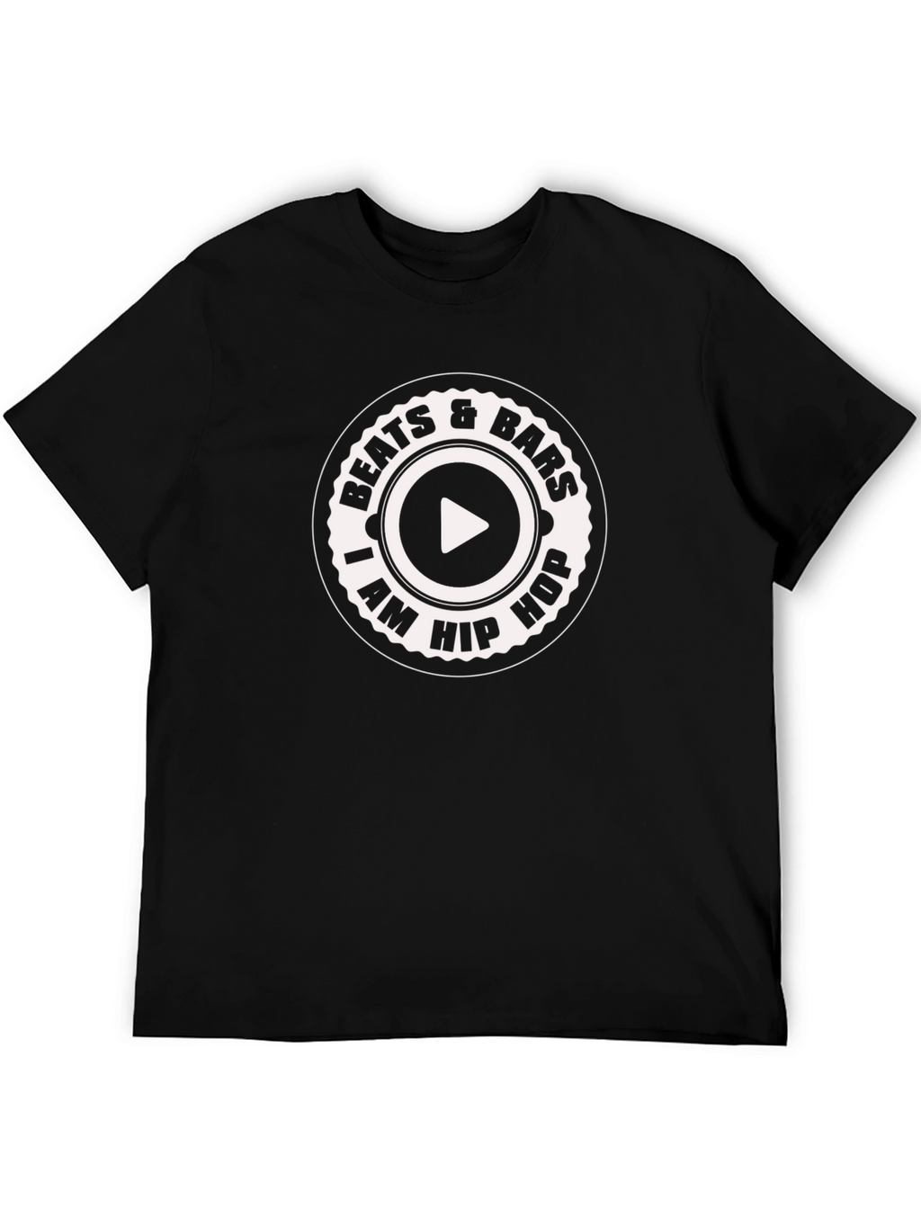 Beats & Bars I am Hip Hop Black T-Shirt