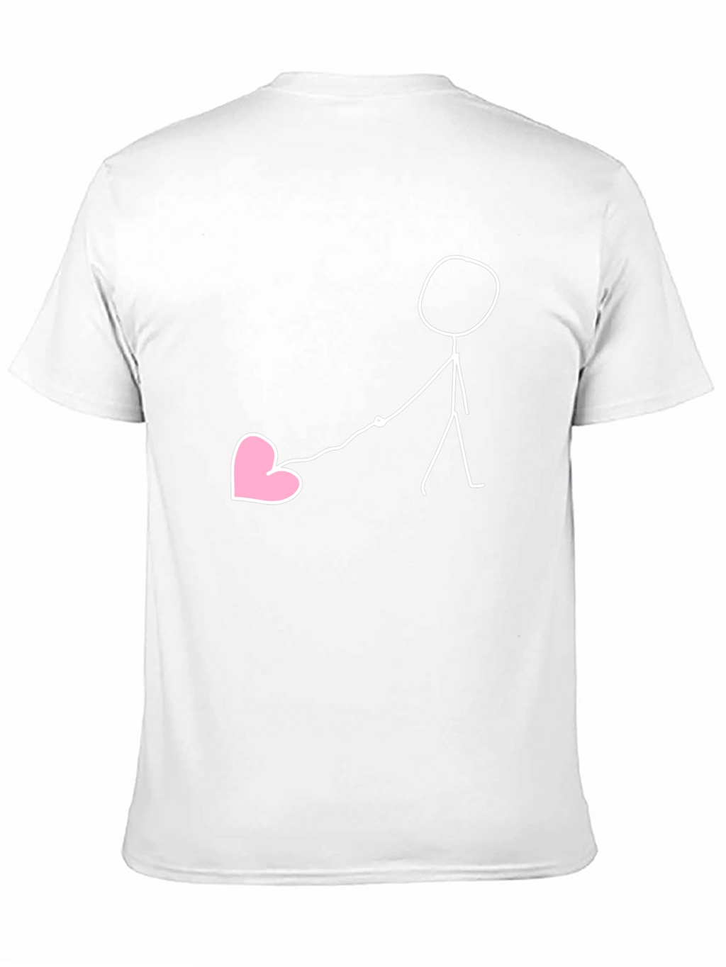 Stick Figure Heart Lead Graphic Tee