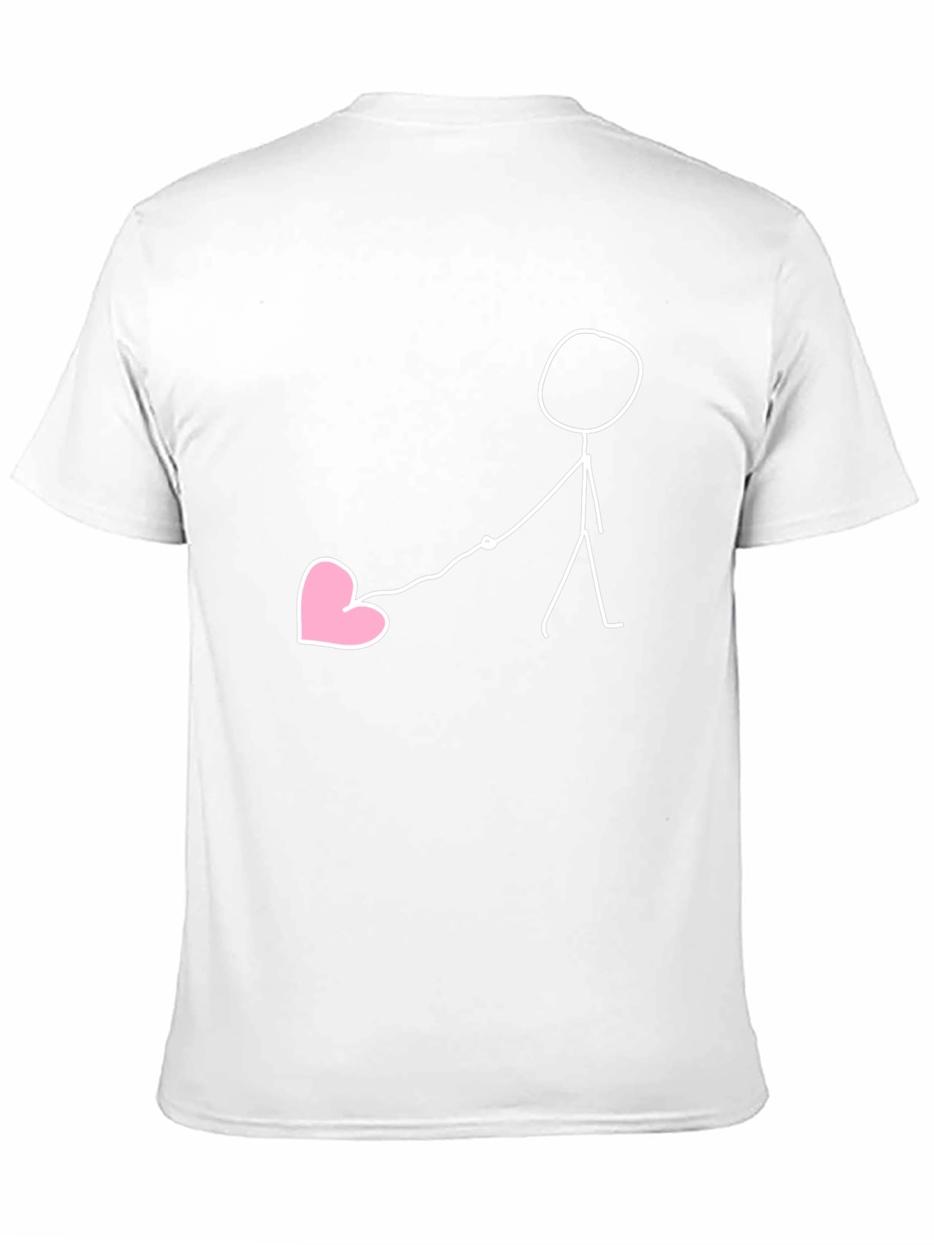 Stick Figure Heart Lead Graphic Tee