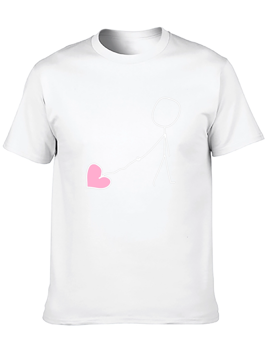 Stick Figure Heart Lead Graphic Tee