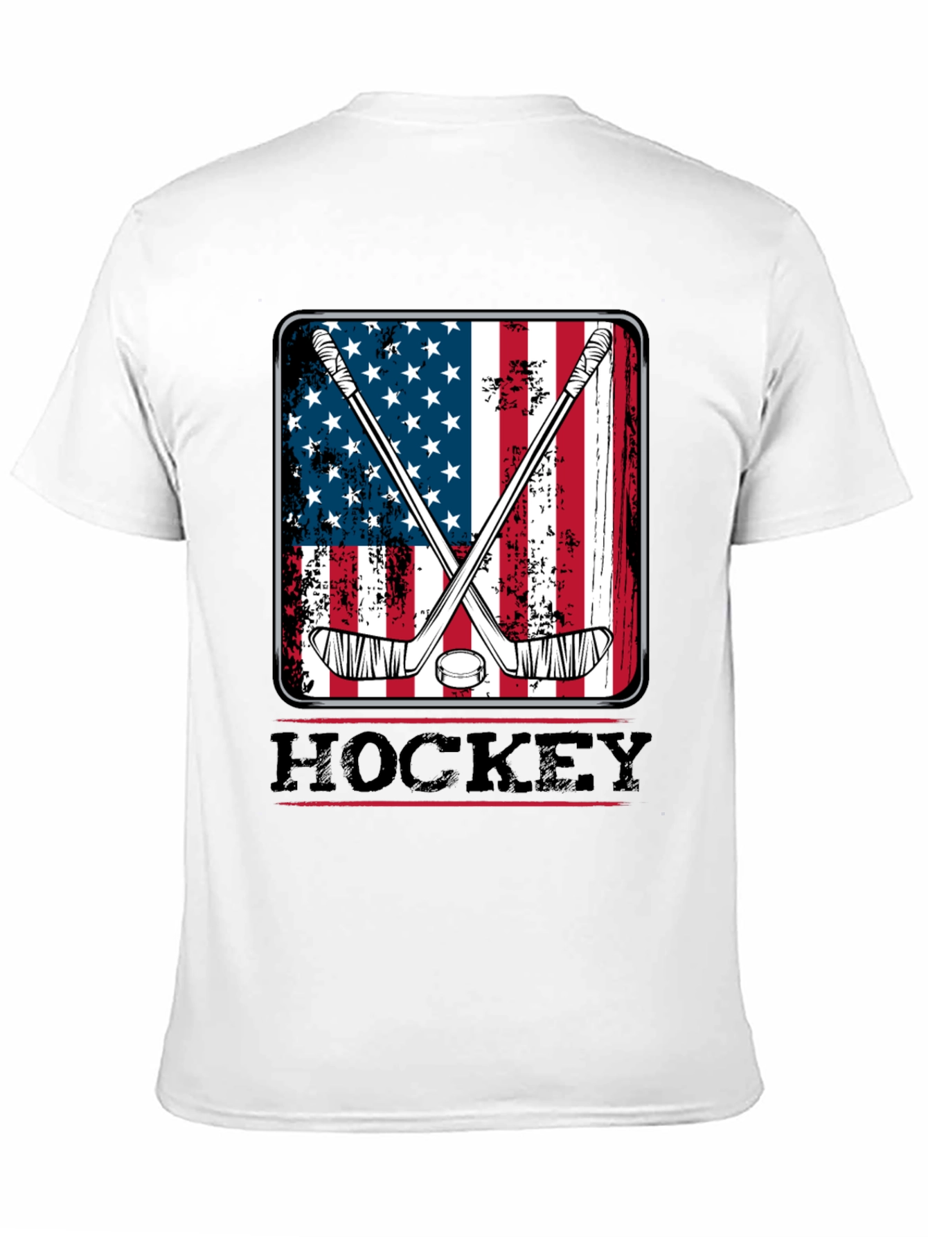 American Flag Hockey T-Shirt