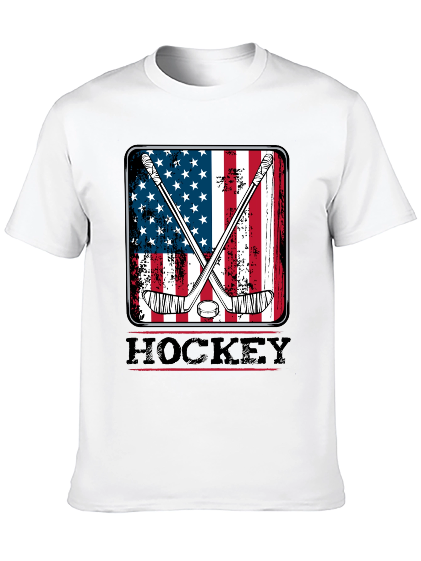 American Flag Hockey T-Shirt