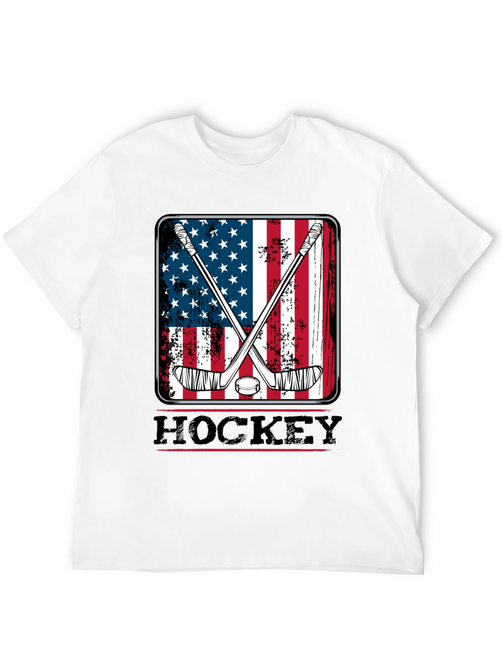 American Flag Hockey T-Shirt