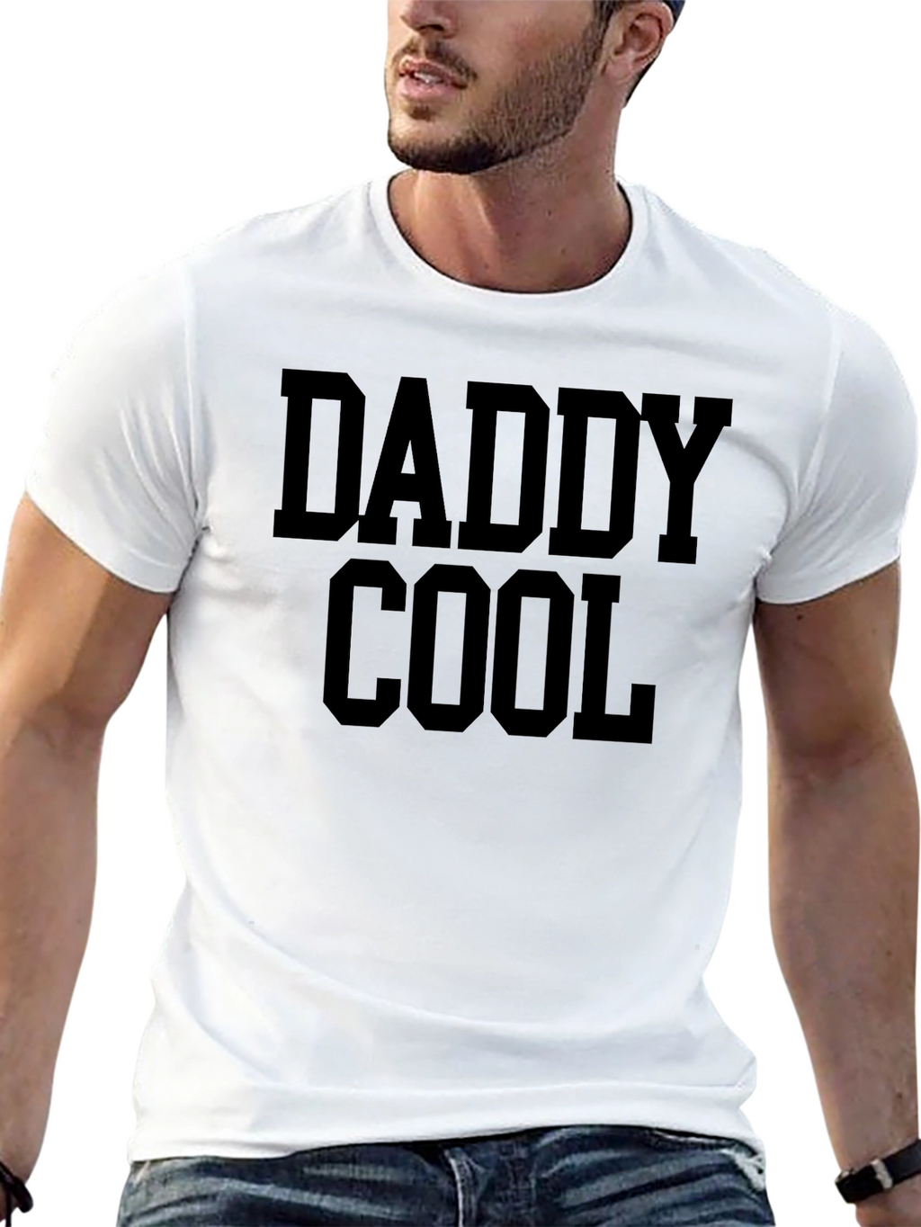 Daddy Cool Black Graphic Tee - Fathers Day Gift