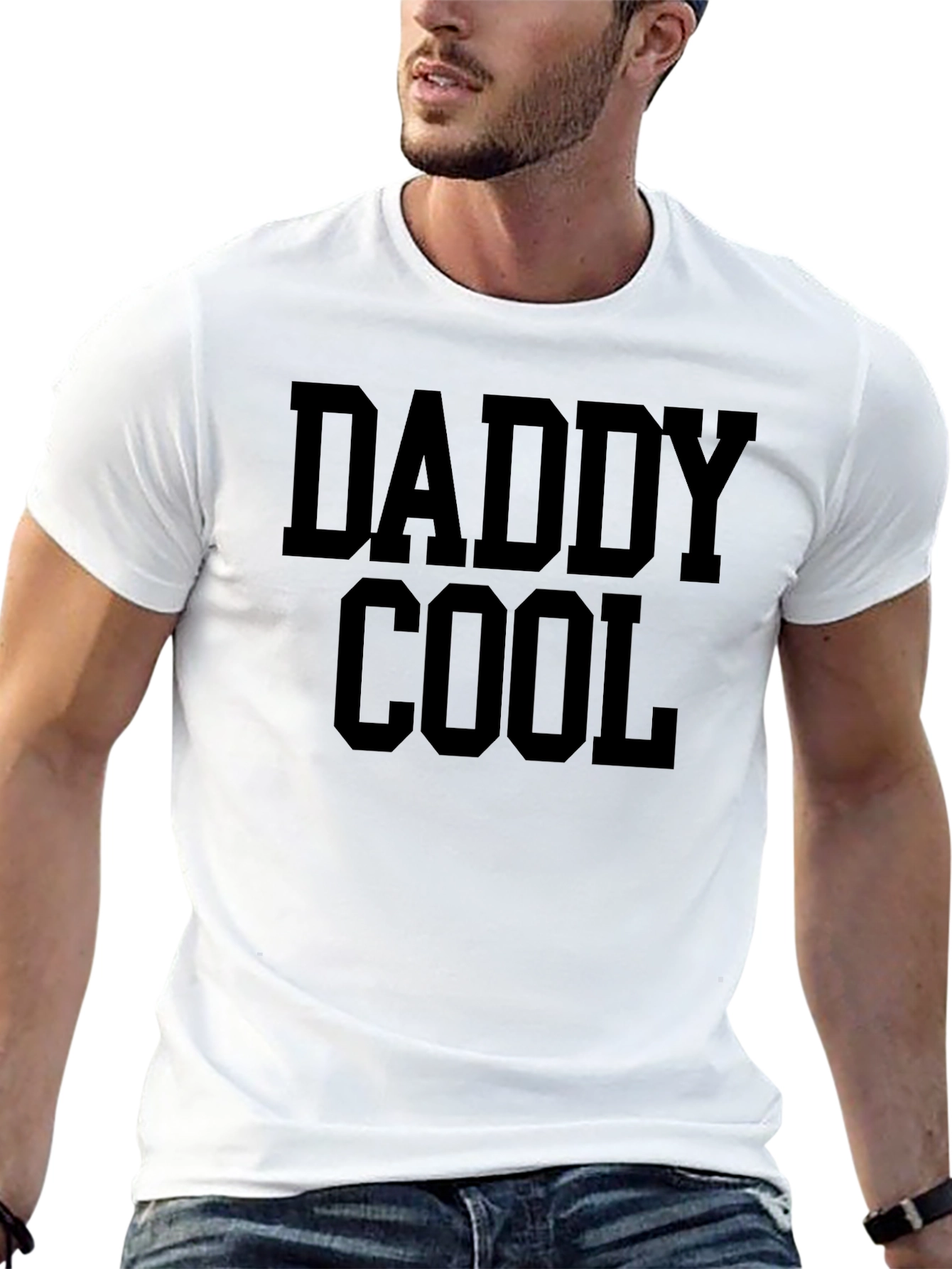 Daddy Cool Black Graphic Tee - Fathers Day Gift