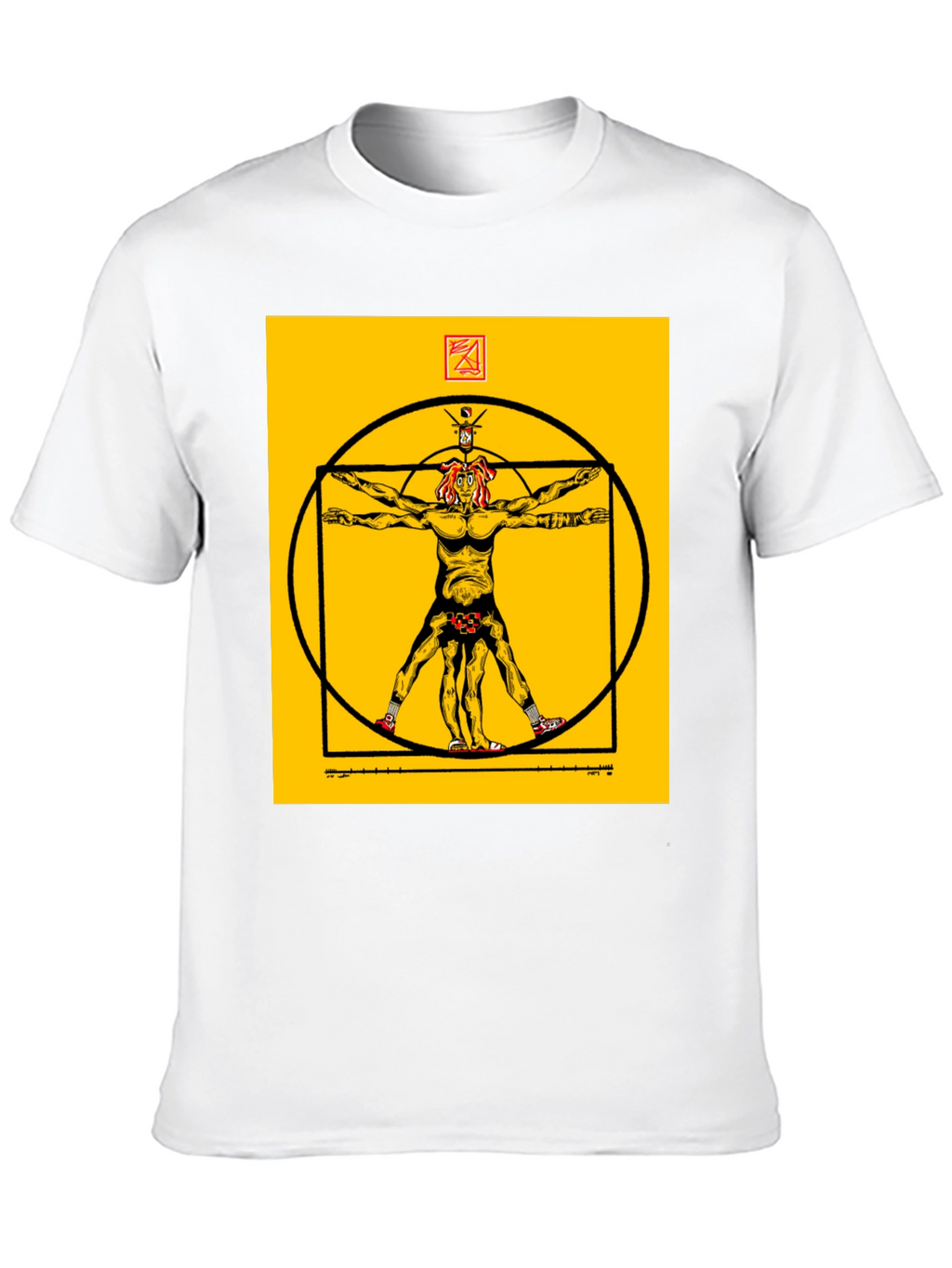 Vitruvian Man Black T-Shirt
