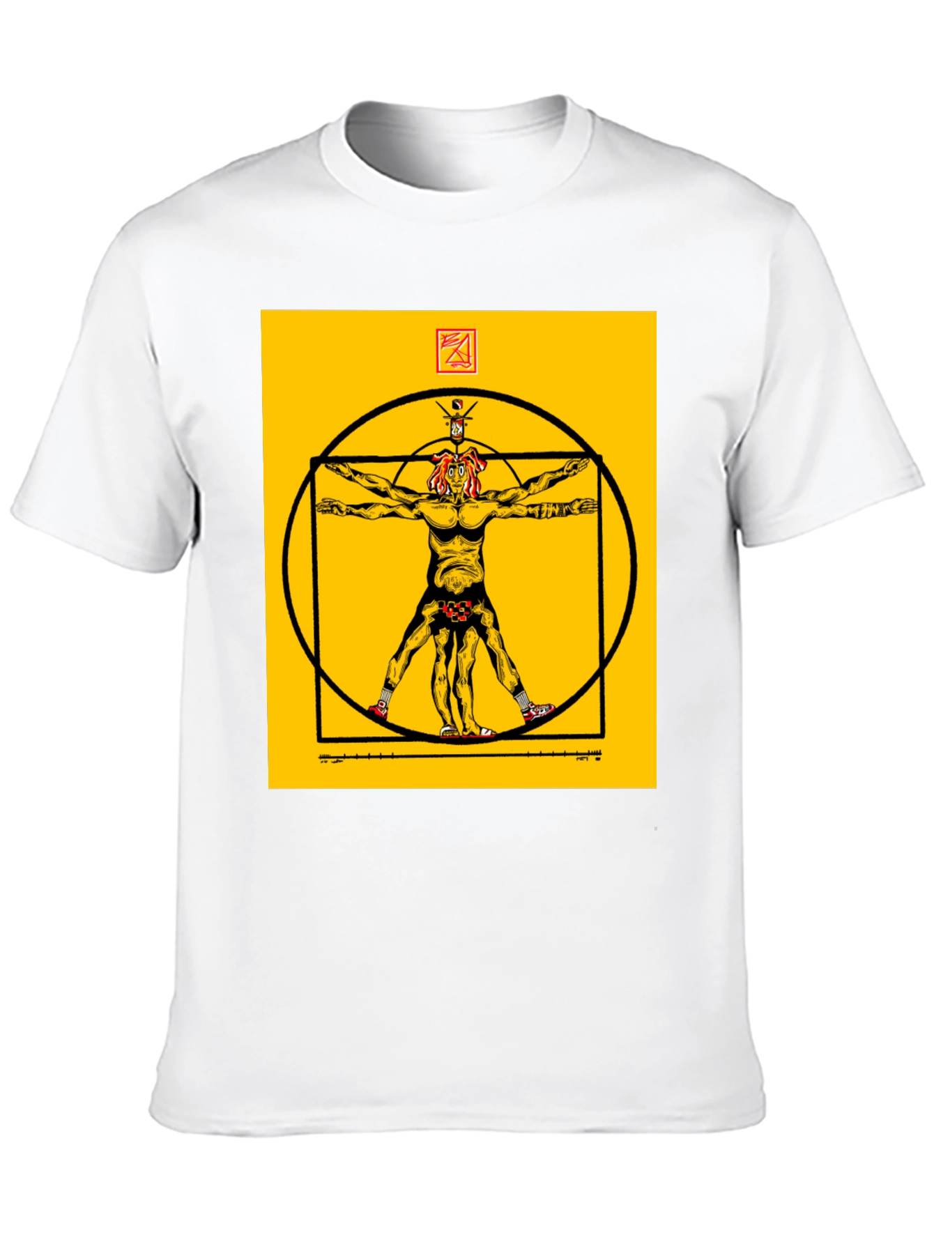 Vitruvian Man Black T-Shirt