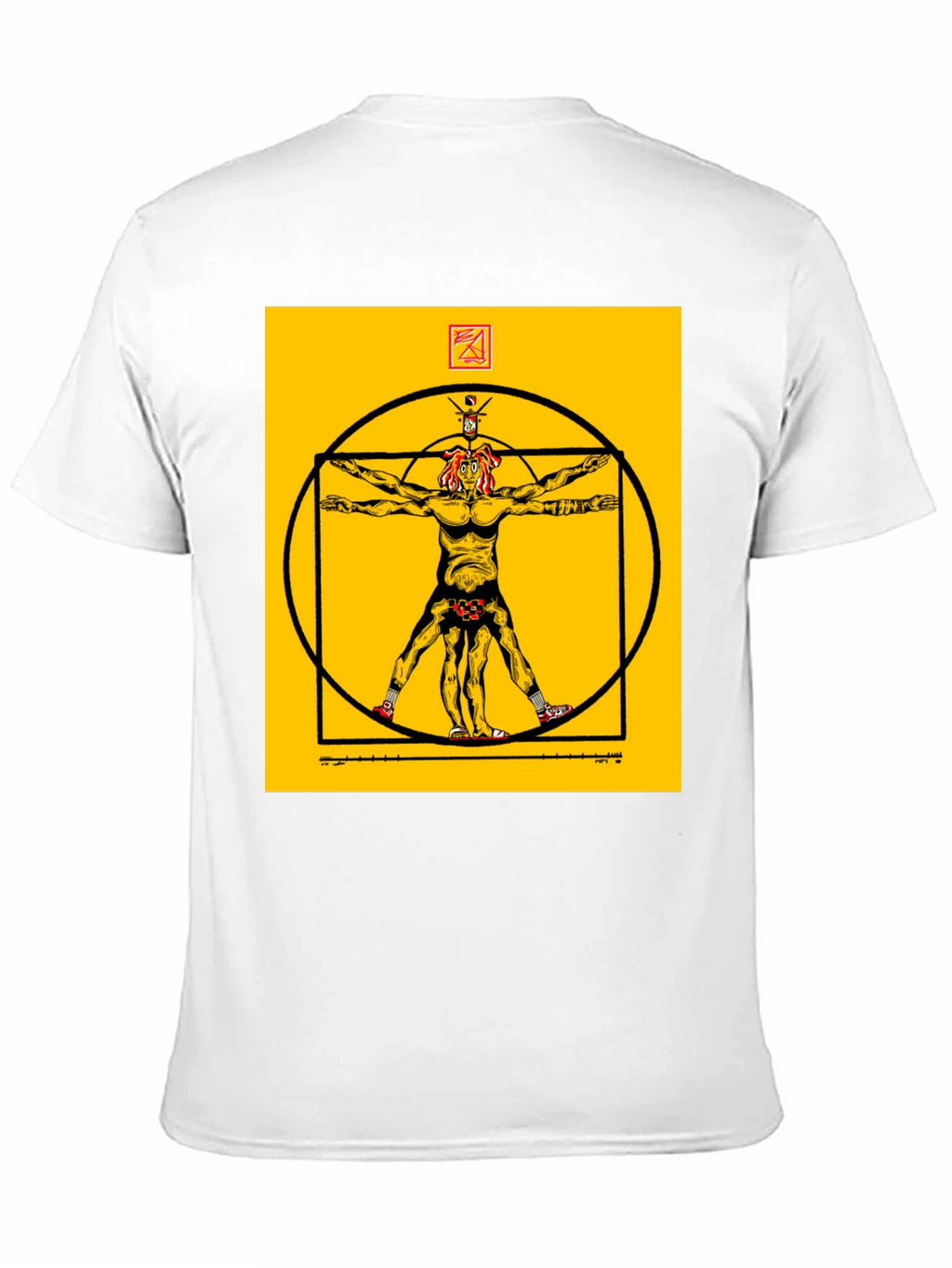 Vitruvian Man Black T-Shirt