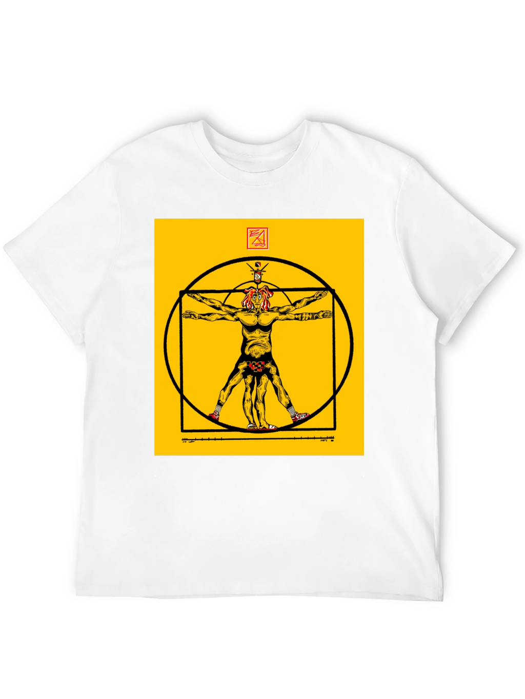 Vitruvian Man Black T-Shirt