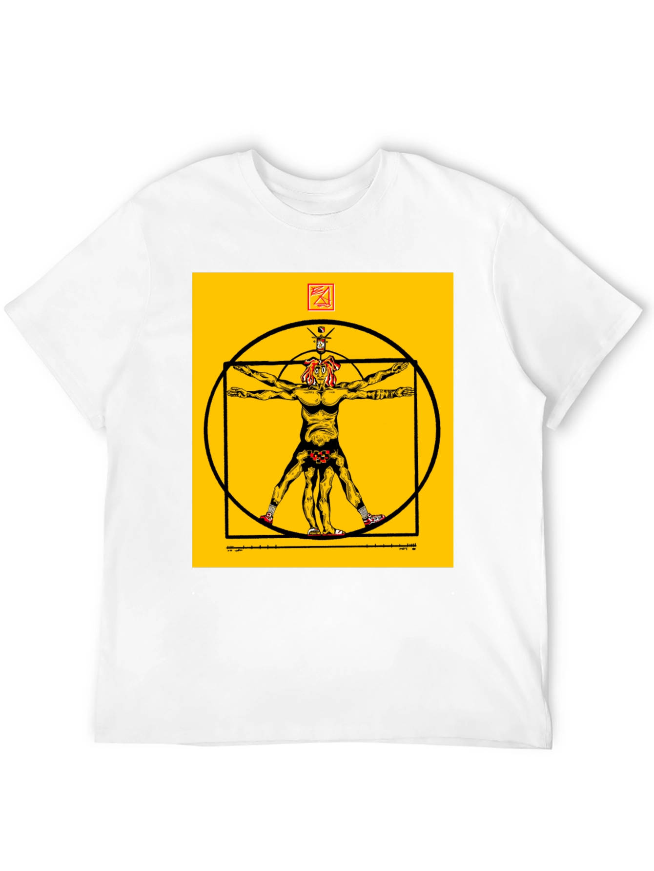 Vitruvian Man Black T-Shirt