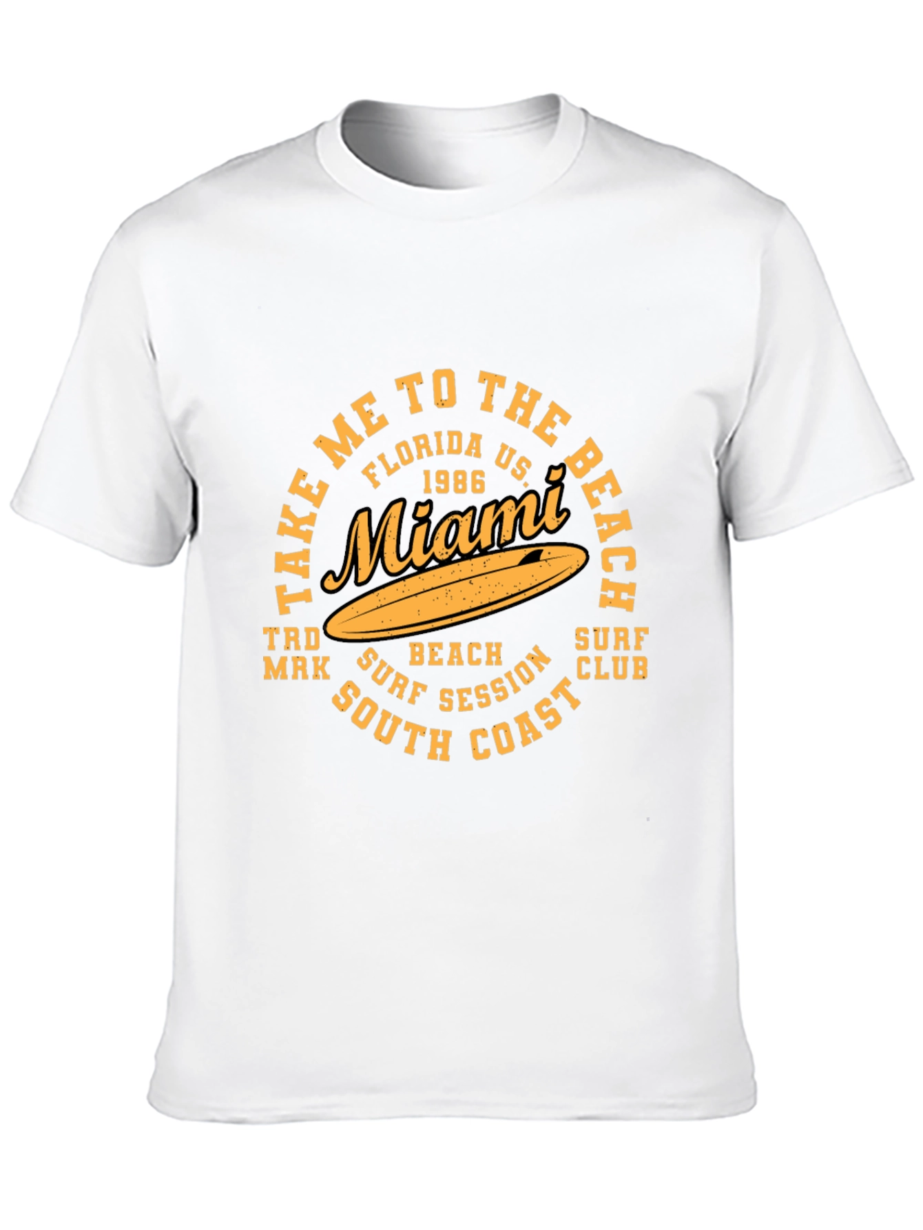 Miami Surf T-Shirt - Beach & South Coast Design