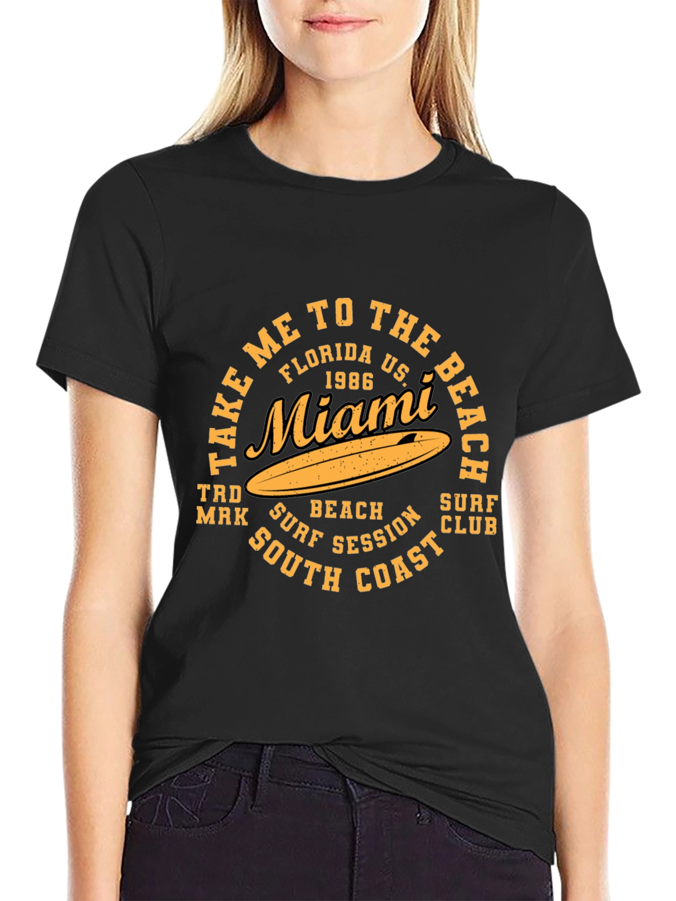 Miami Surf T-Shirt - Beach & South Coast Design