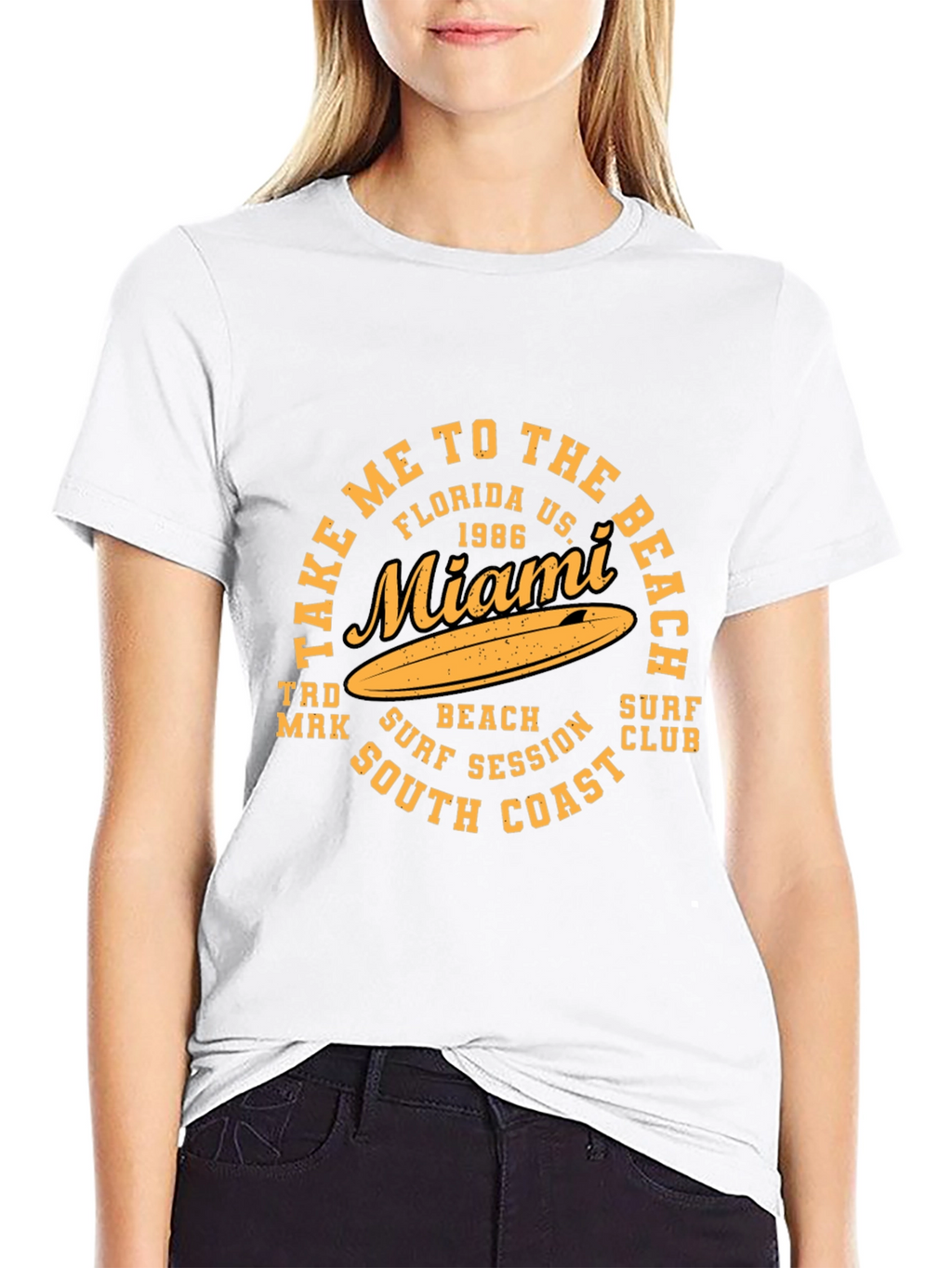 Miami Surf T-Shirt - Beach & South Coast Design