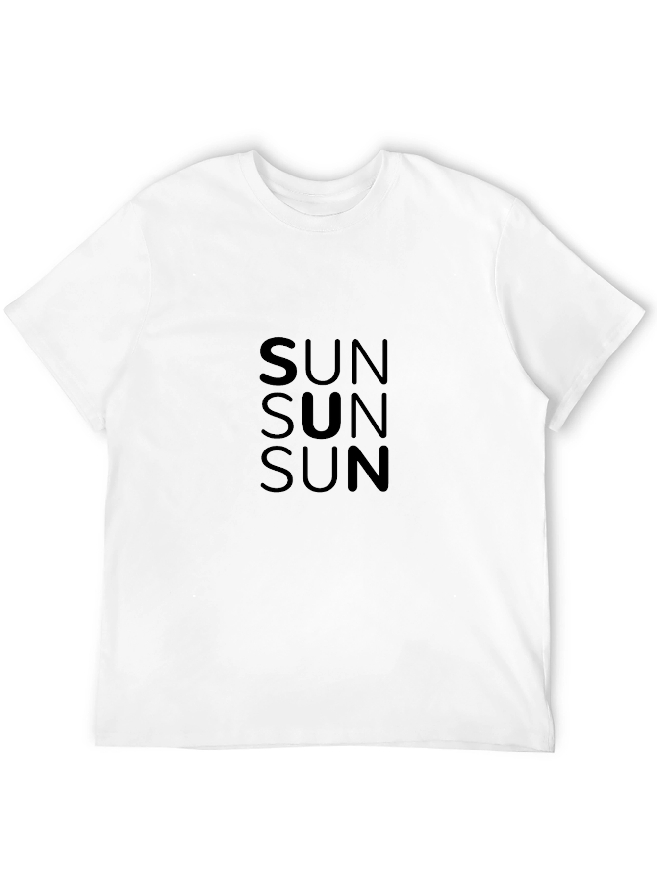 Black SUN Graphic Tee - Stylish Casual Wear